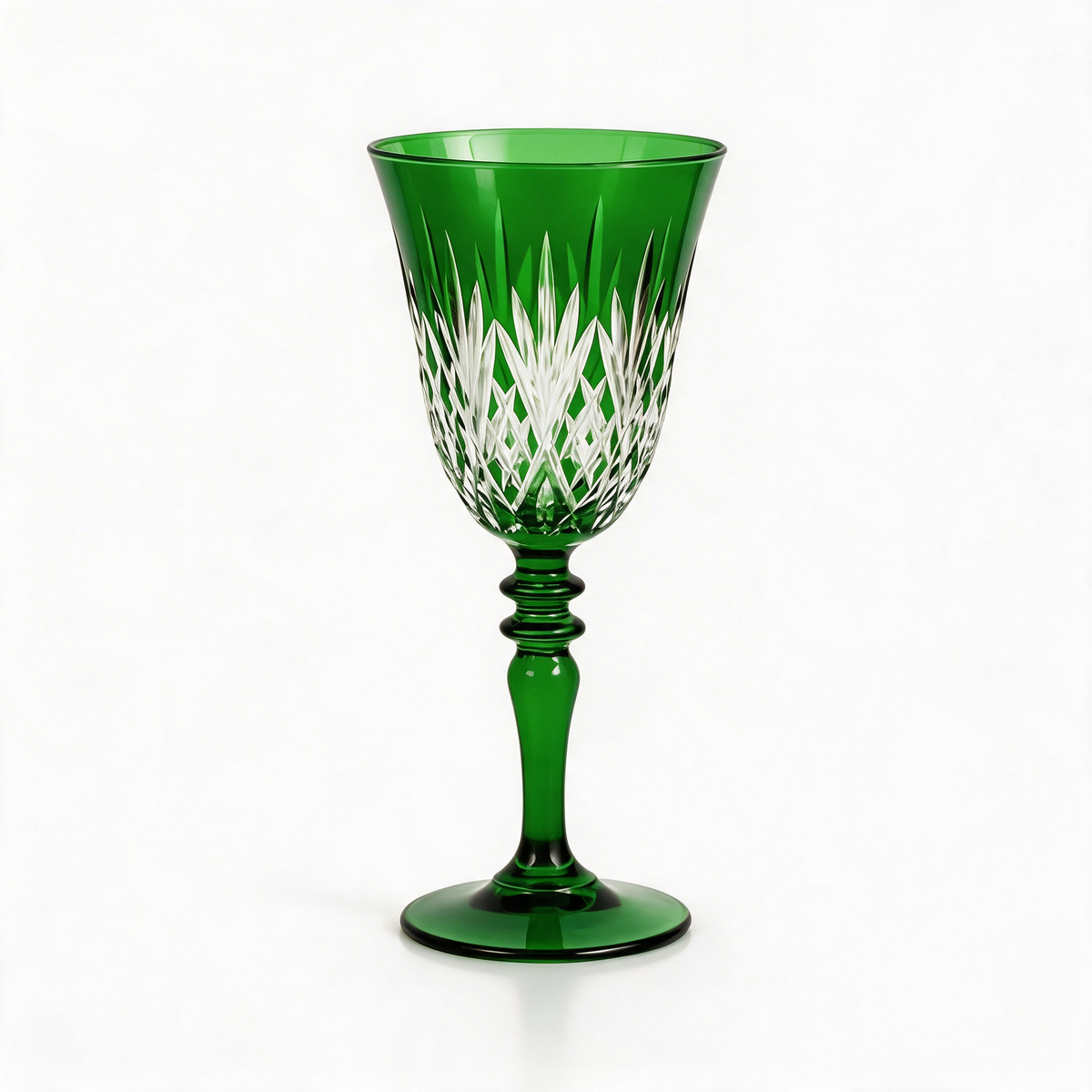Verre à vin en cristallin taillé Linka