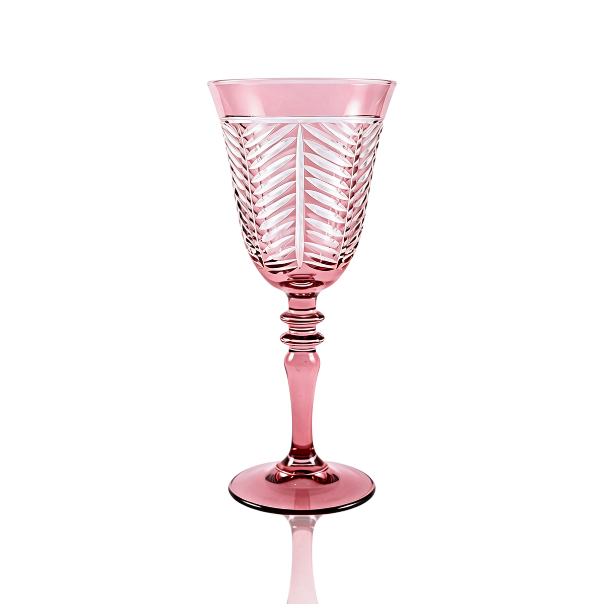 Verre à vin en cristallin taillé Lanza