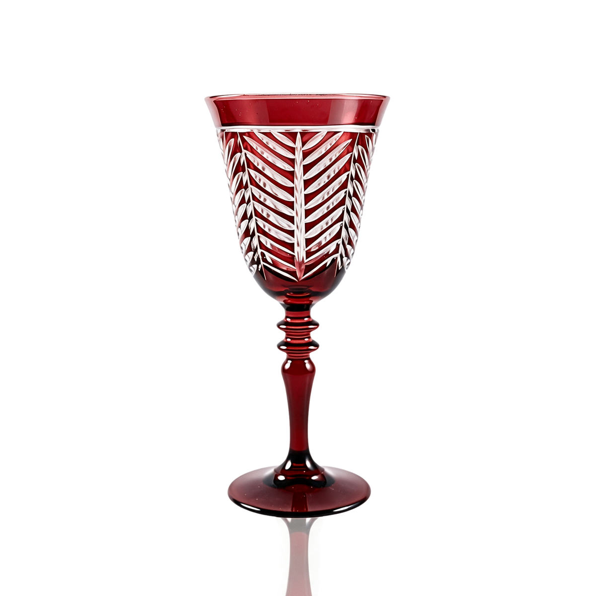 Verre à vin en cristallin taillé Lanza