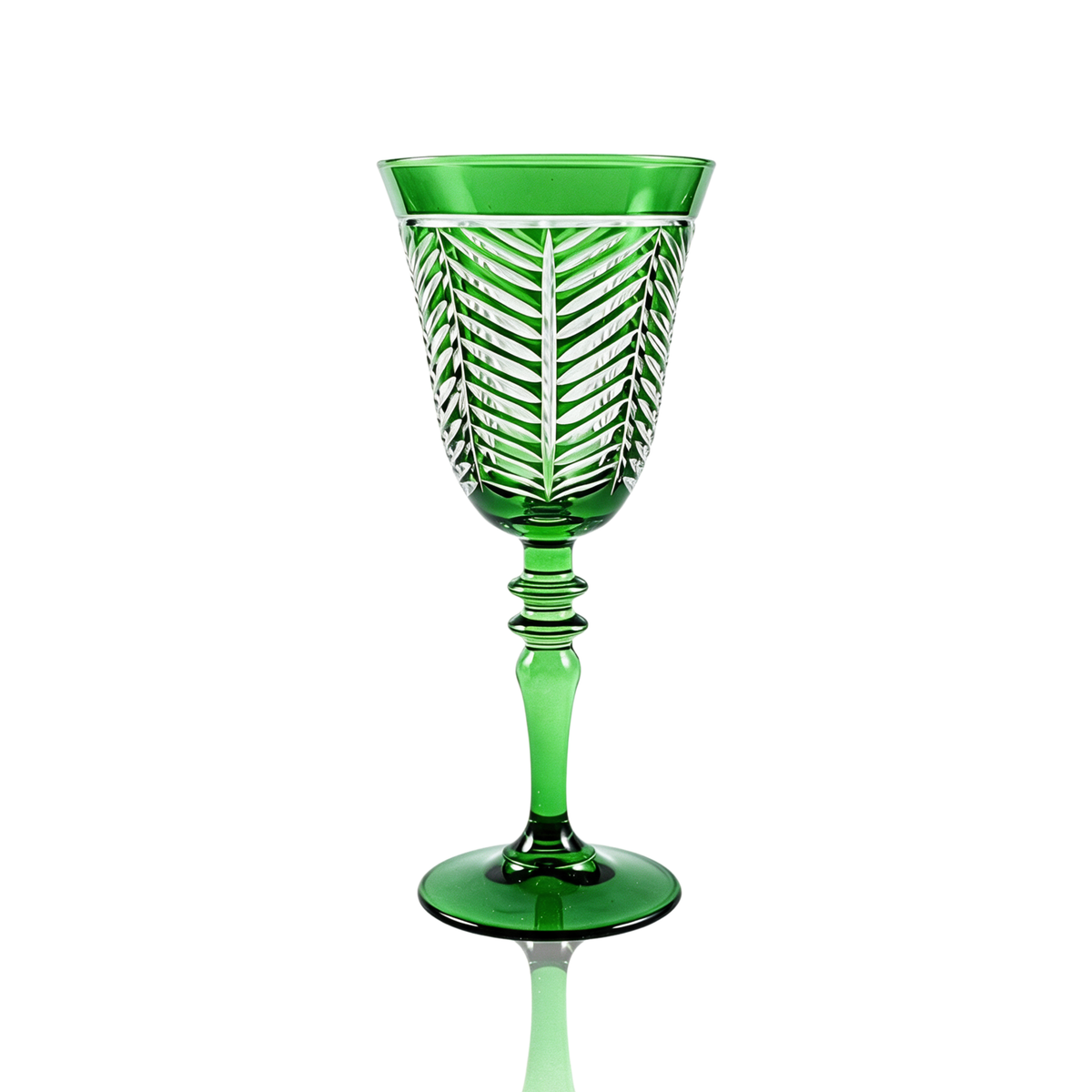 Verre à vin en cristallin taillé Lanza