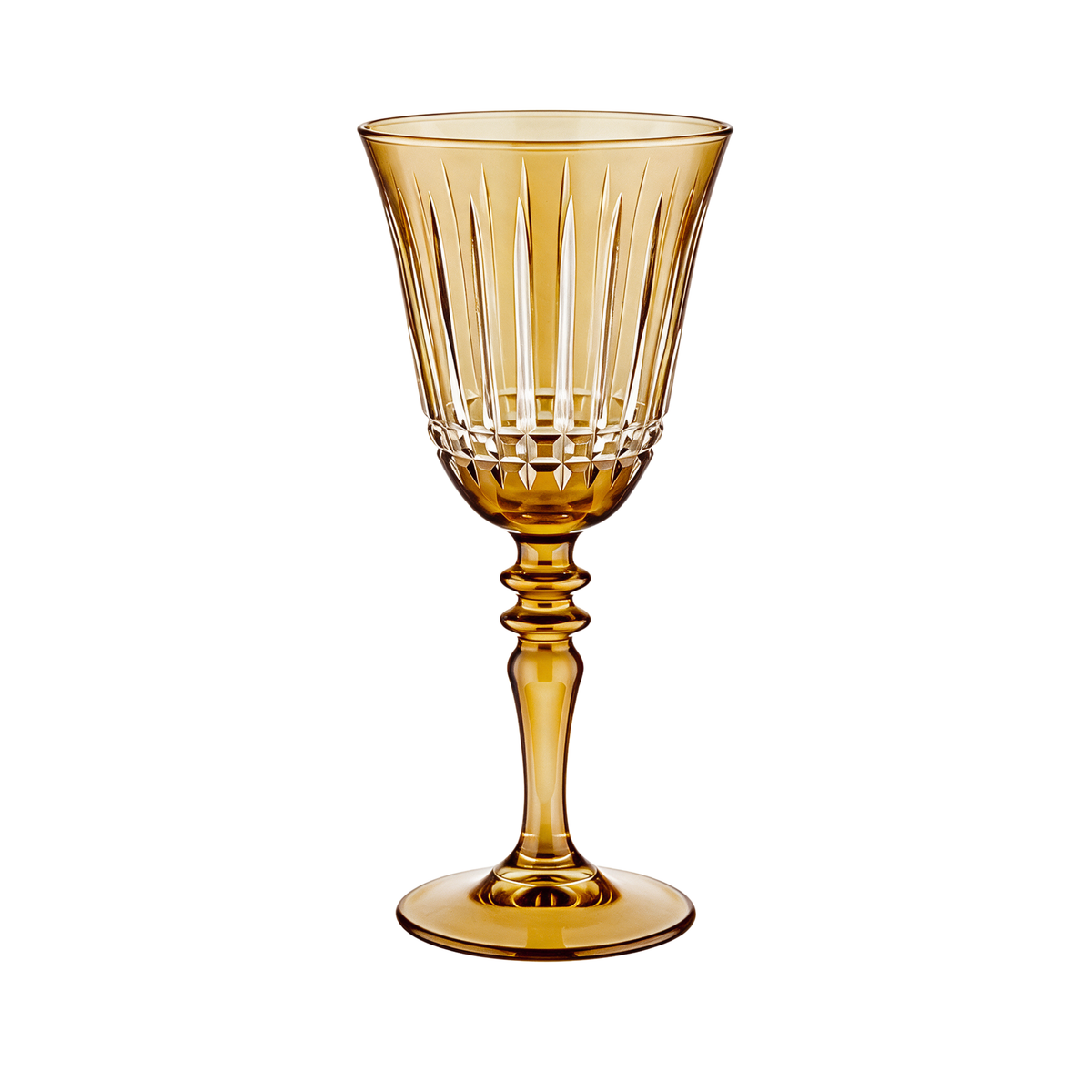 Verre à vin en cristallin taillé Luna