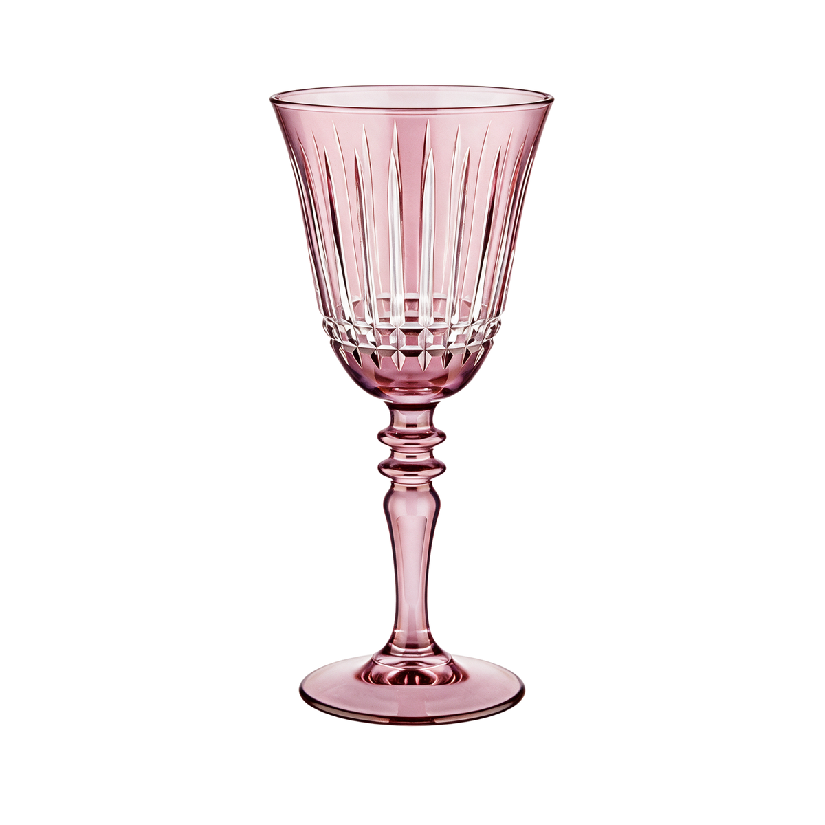 Verre à vin en cristallin taillé Luna