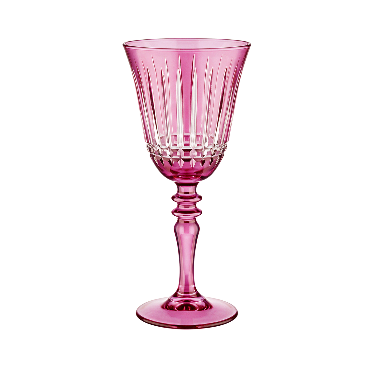 Verre à vin en cristallin taillé Luna