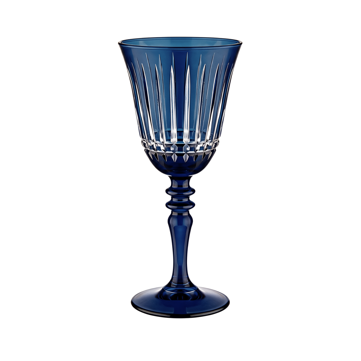 Verre à vin en cristallin taillé Luna