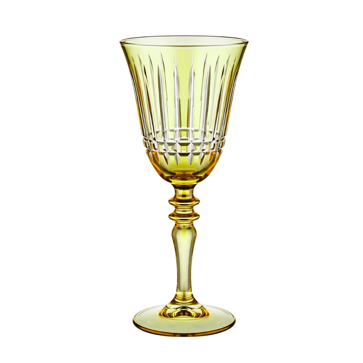 Verre à vin en cristallin taillé Luna