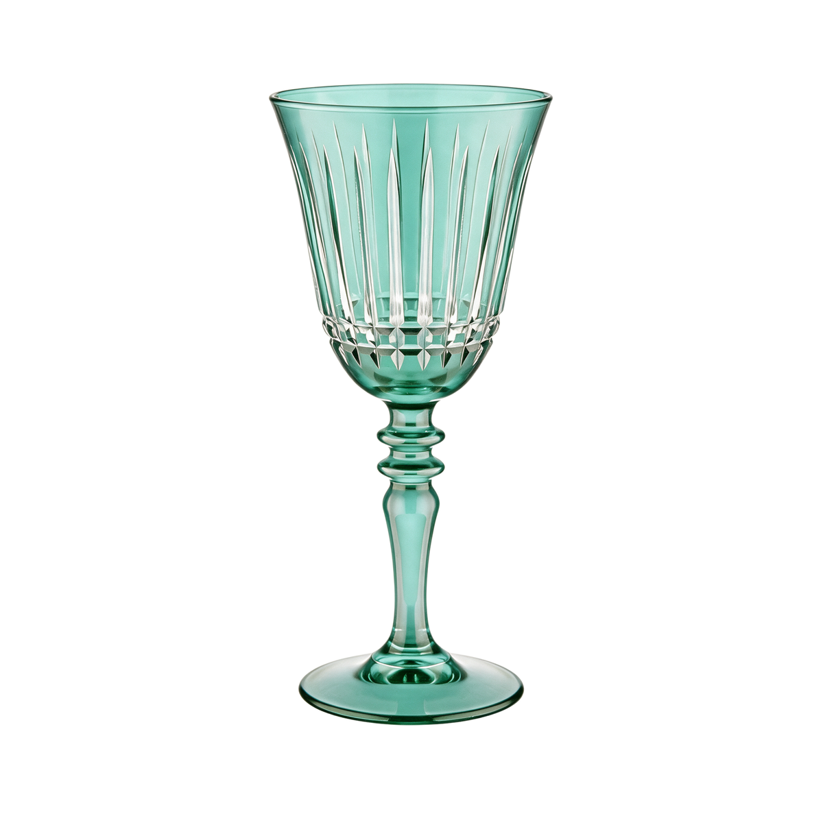 Verre à vin en cristallin taillé Luna
