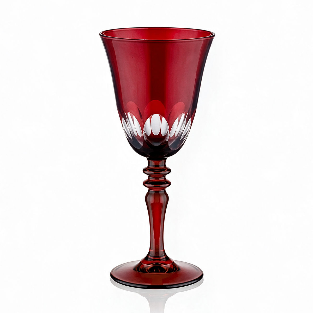Verre à vin en cristallin taillé Nora