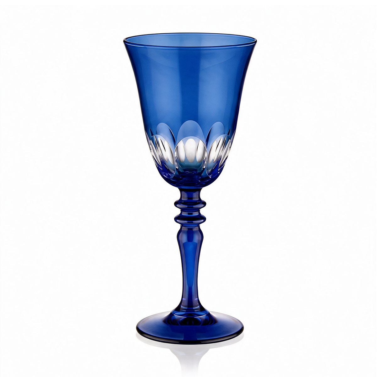 Verre à vin en cristallin taillé Nora