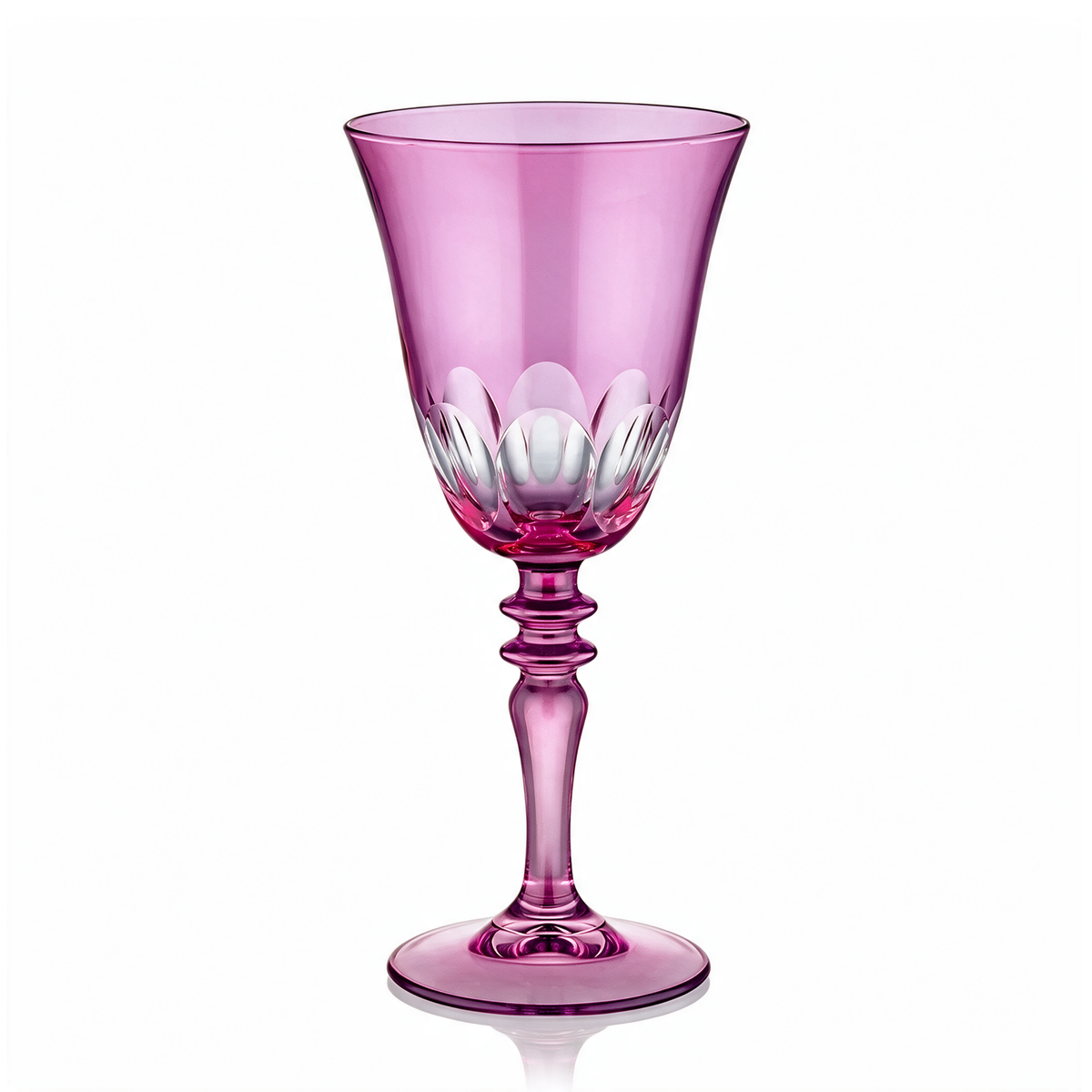 Verre à vin en cristallin taillé Nora