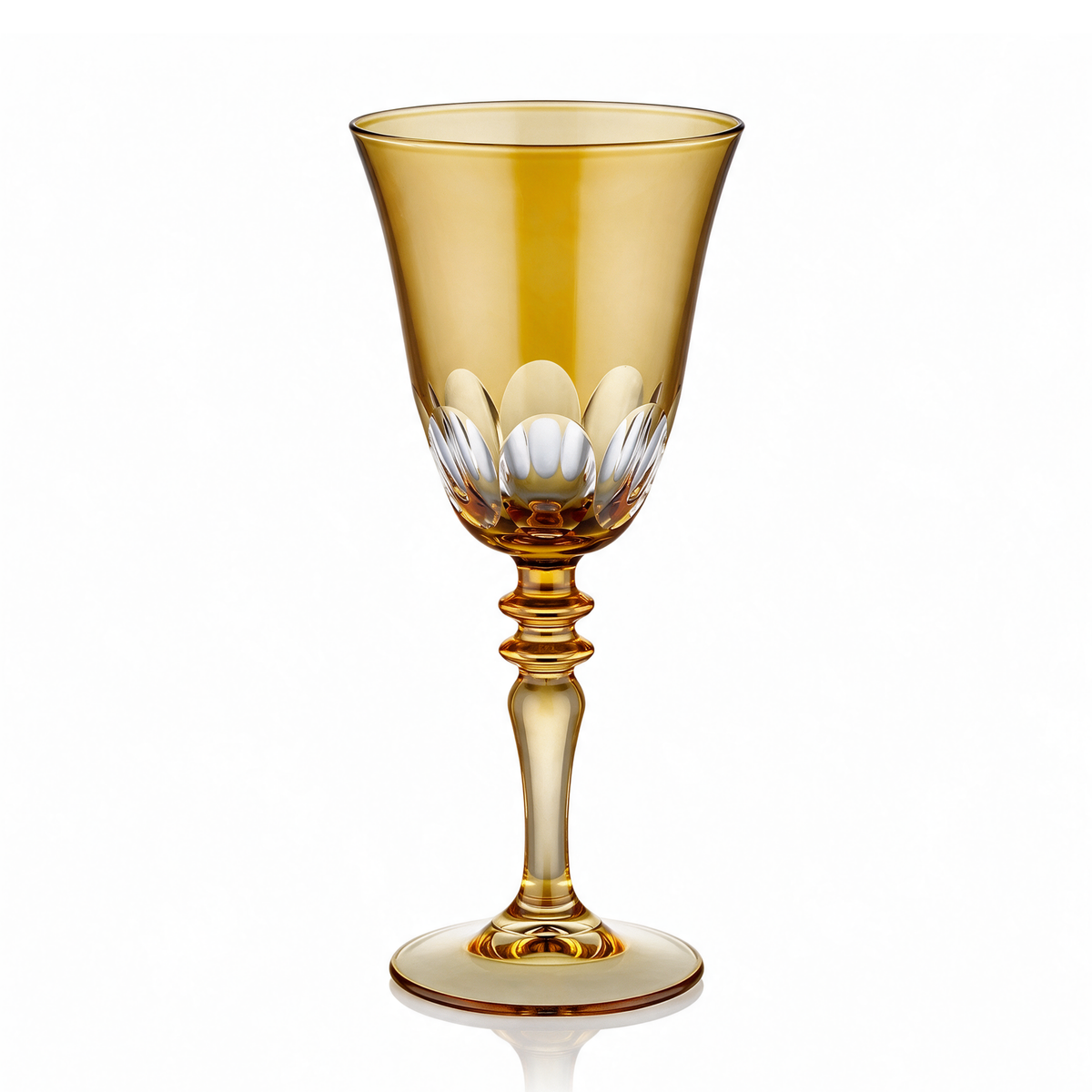 Verre à vin en cristallin taillé Nora