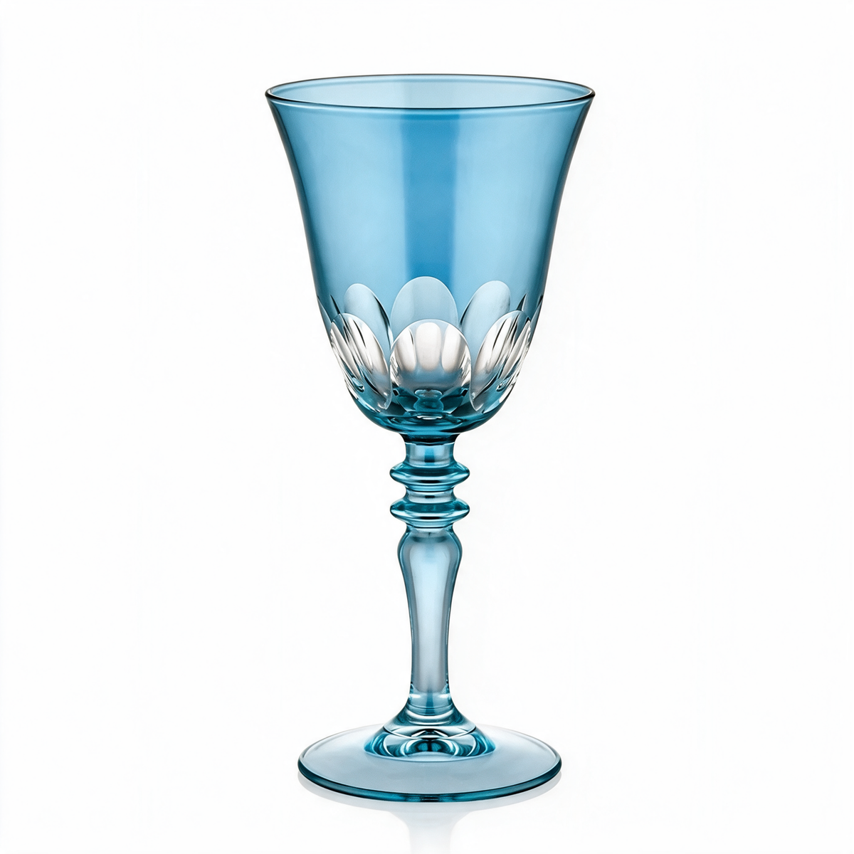 Verre à vin en cristallin taillé Nora