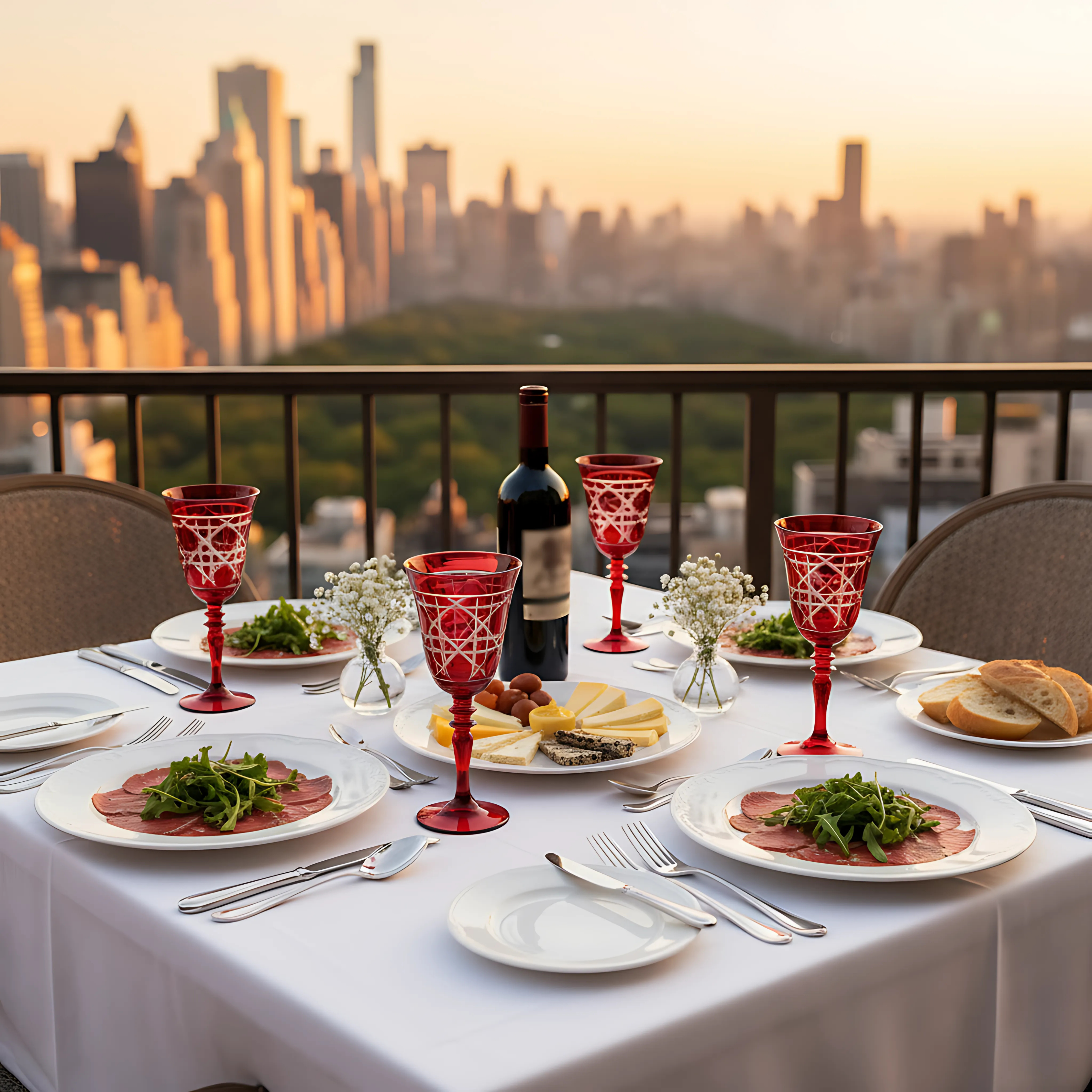 Gloria Cut Crystal Wine Glasses - Set Of 2 - Margerie Crystal USA