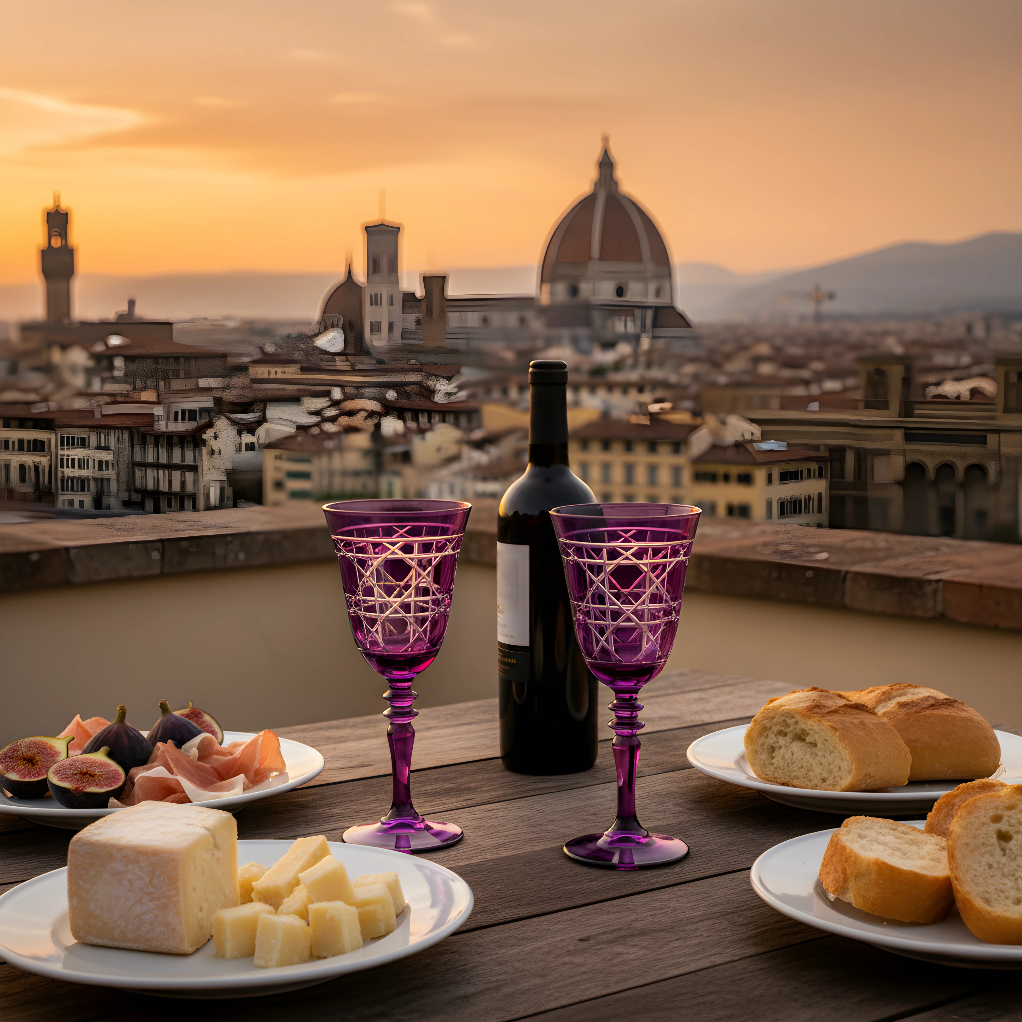 Gloria Cut Crystal Wine Glasses - Set Of 2 - Margerie Crystal USA