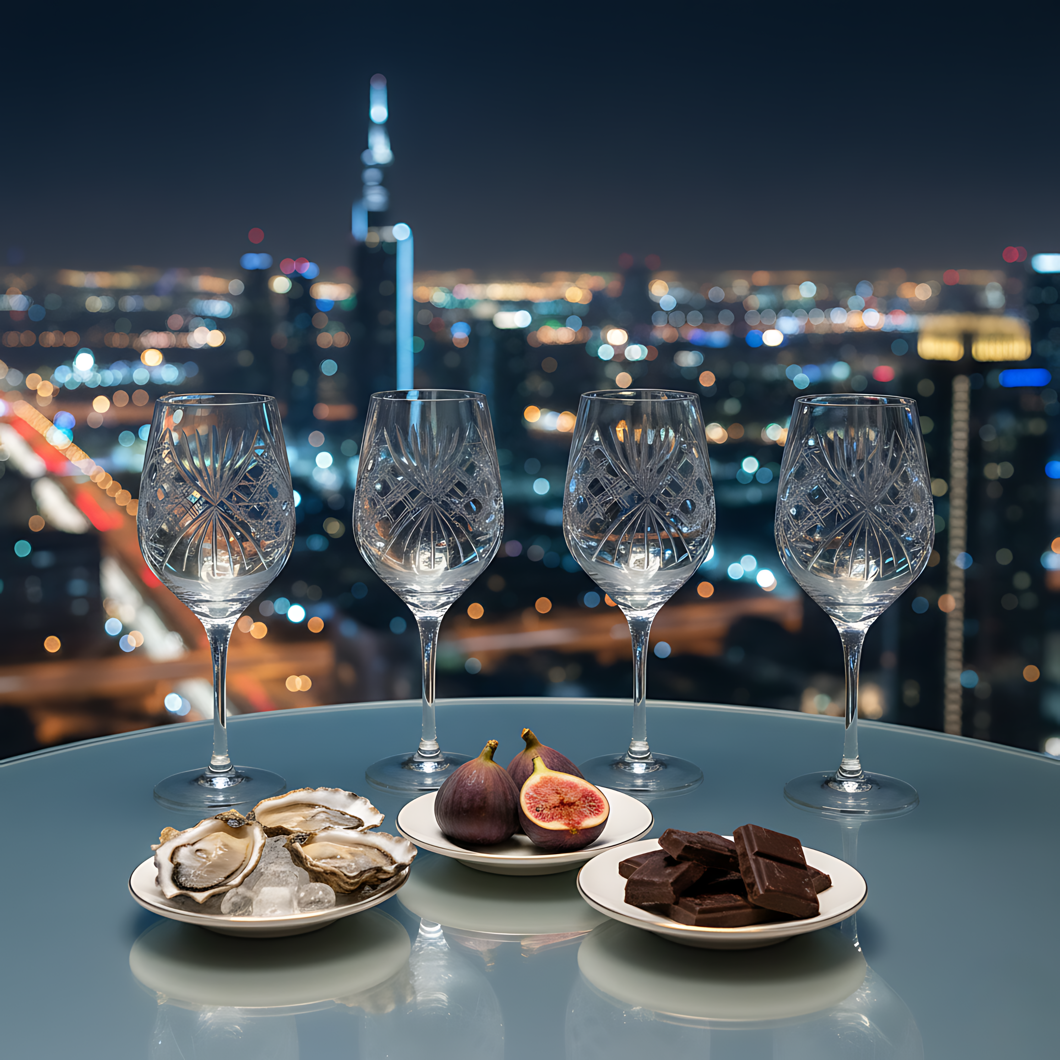 Éclat Wine Glass - Set Of 2 - Margerie Crystal USA