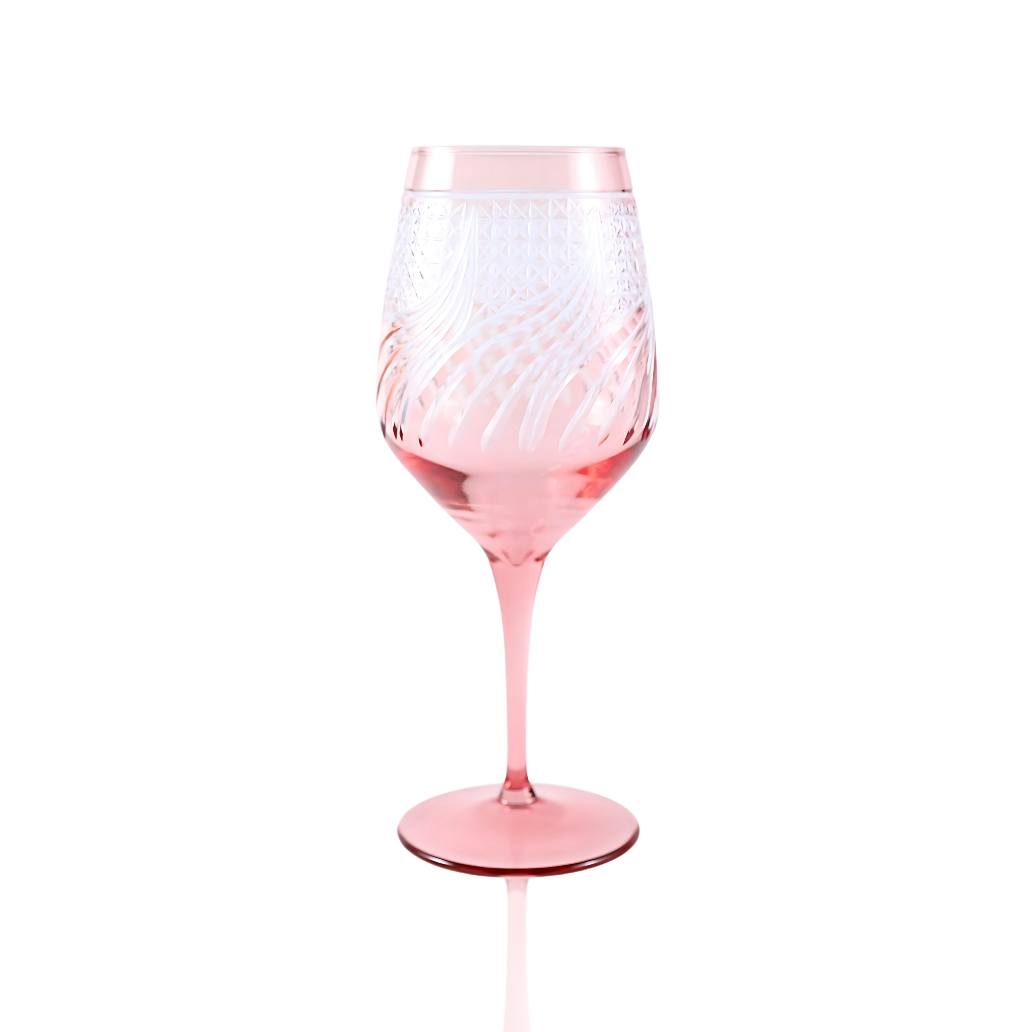 Aurora Wine Glass - Set Of 2 - Margerie Crystal USA