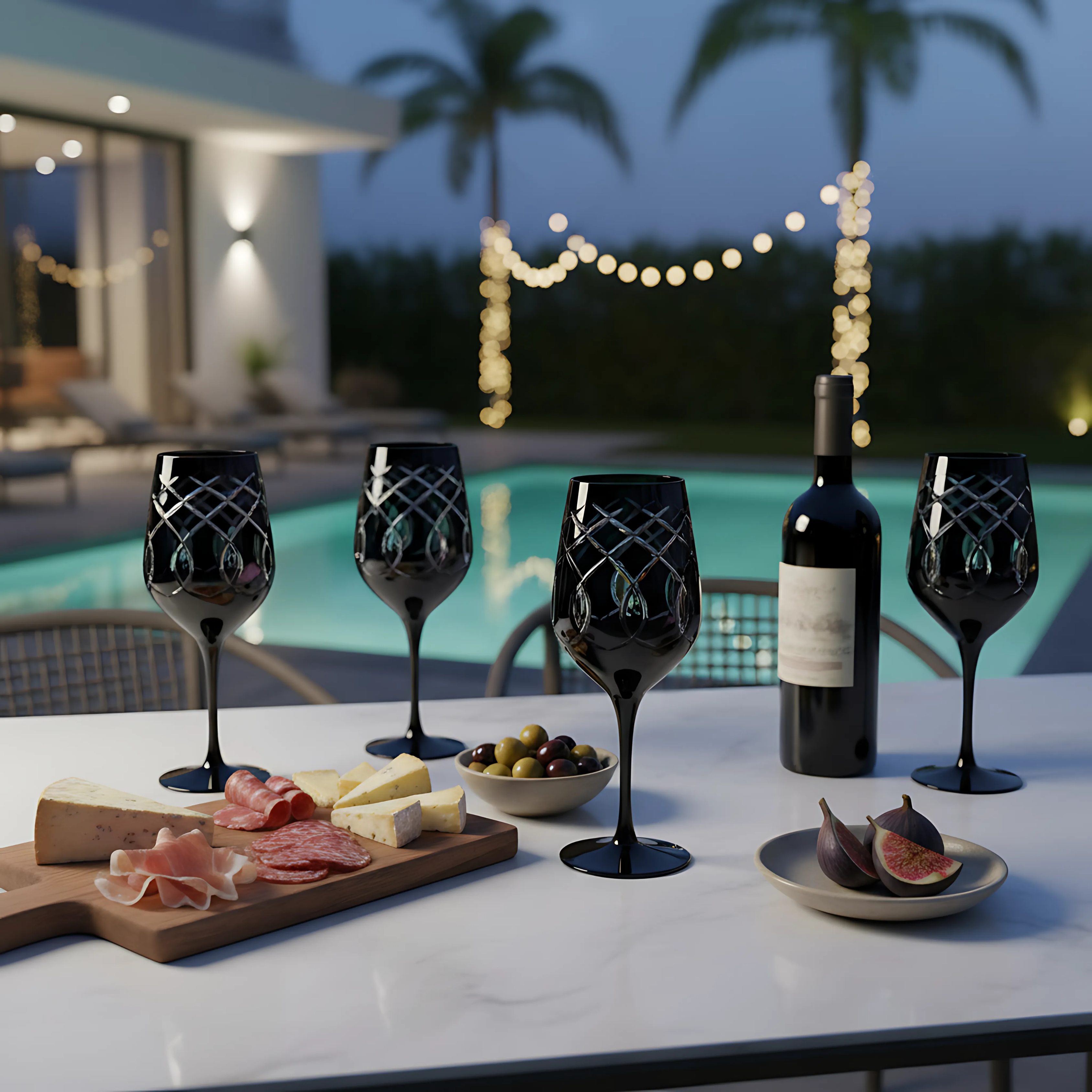 Heritage Wine Glass - Set Of 2 - Margerie Crystal USA