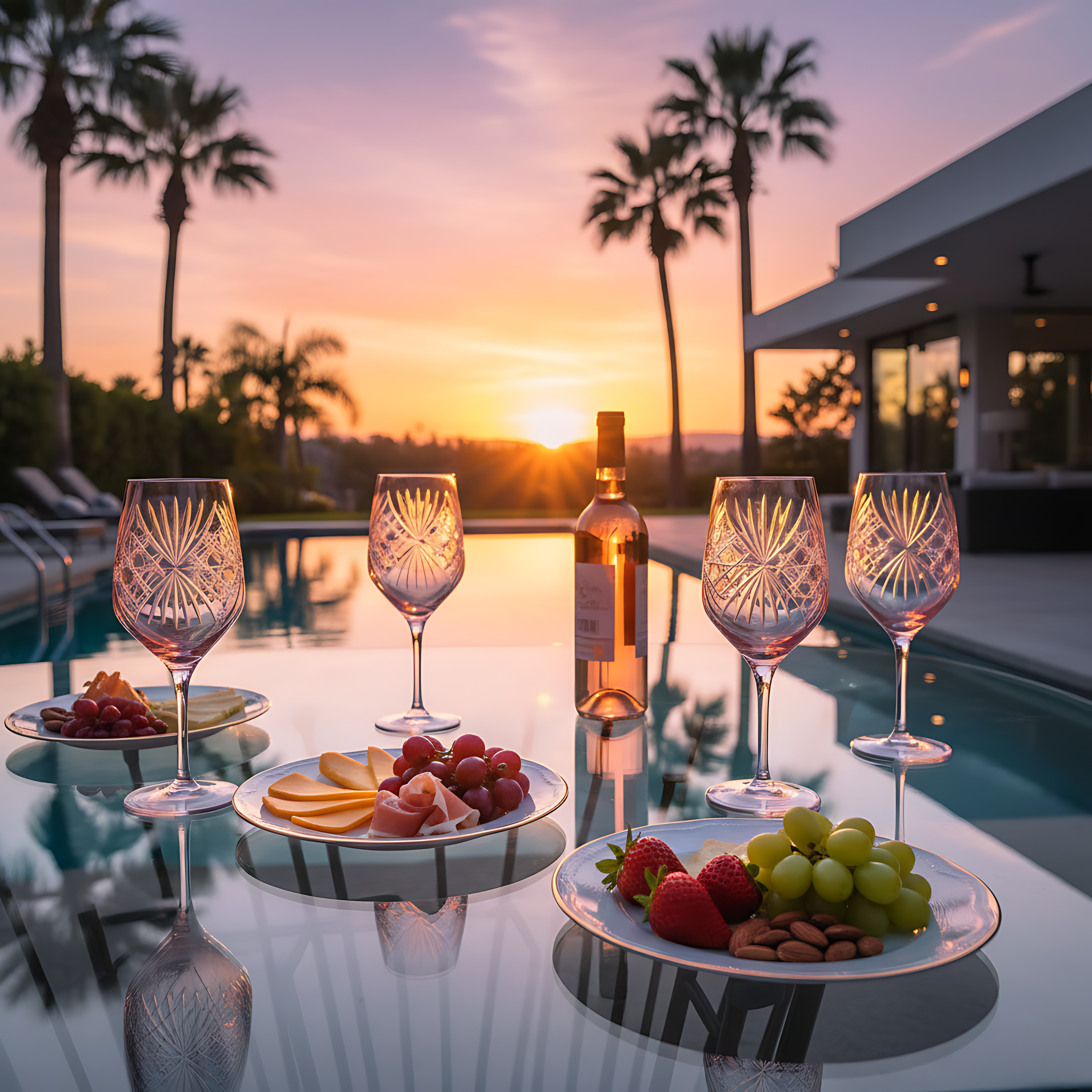 Éclat Wine Glass - Set Of 2 - Margerie Crystal USA