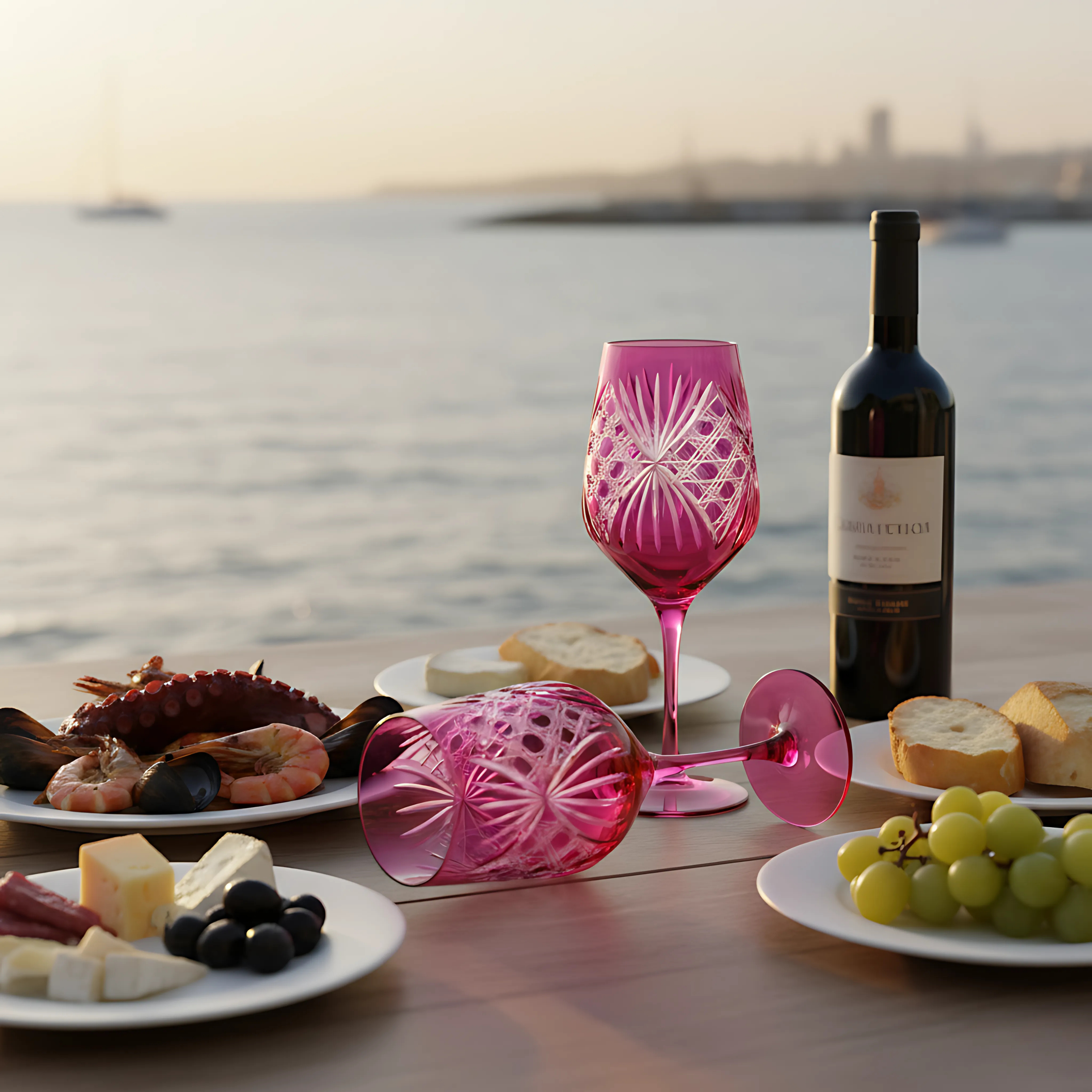 Éclat Wine Glass - Set Of 2 - Margerie Crystal USA