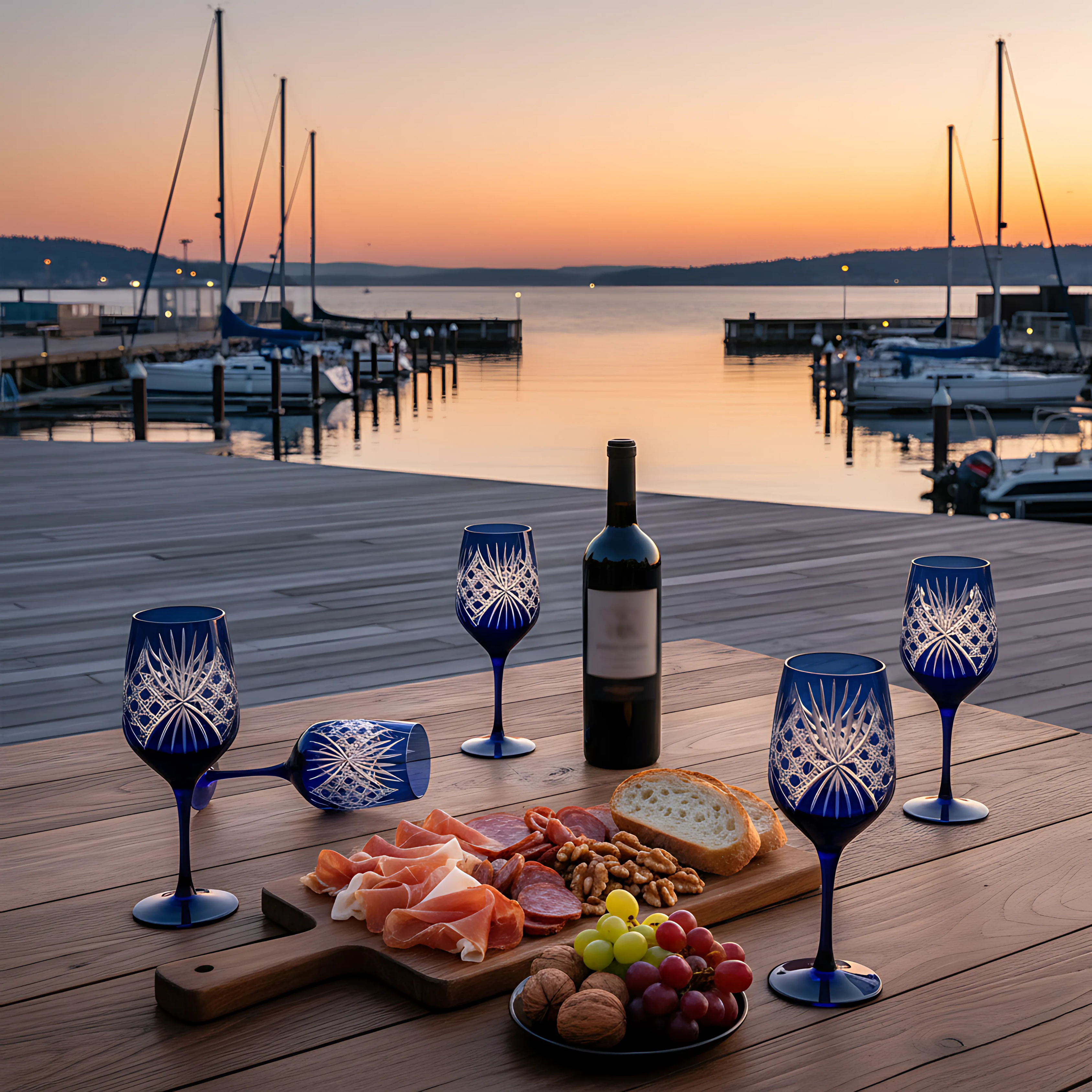 Éclat Wine Glass - Set Of 2 - Margerie Crystal USA