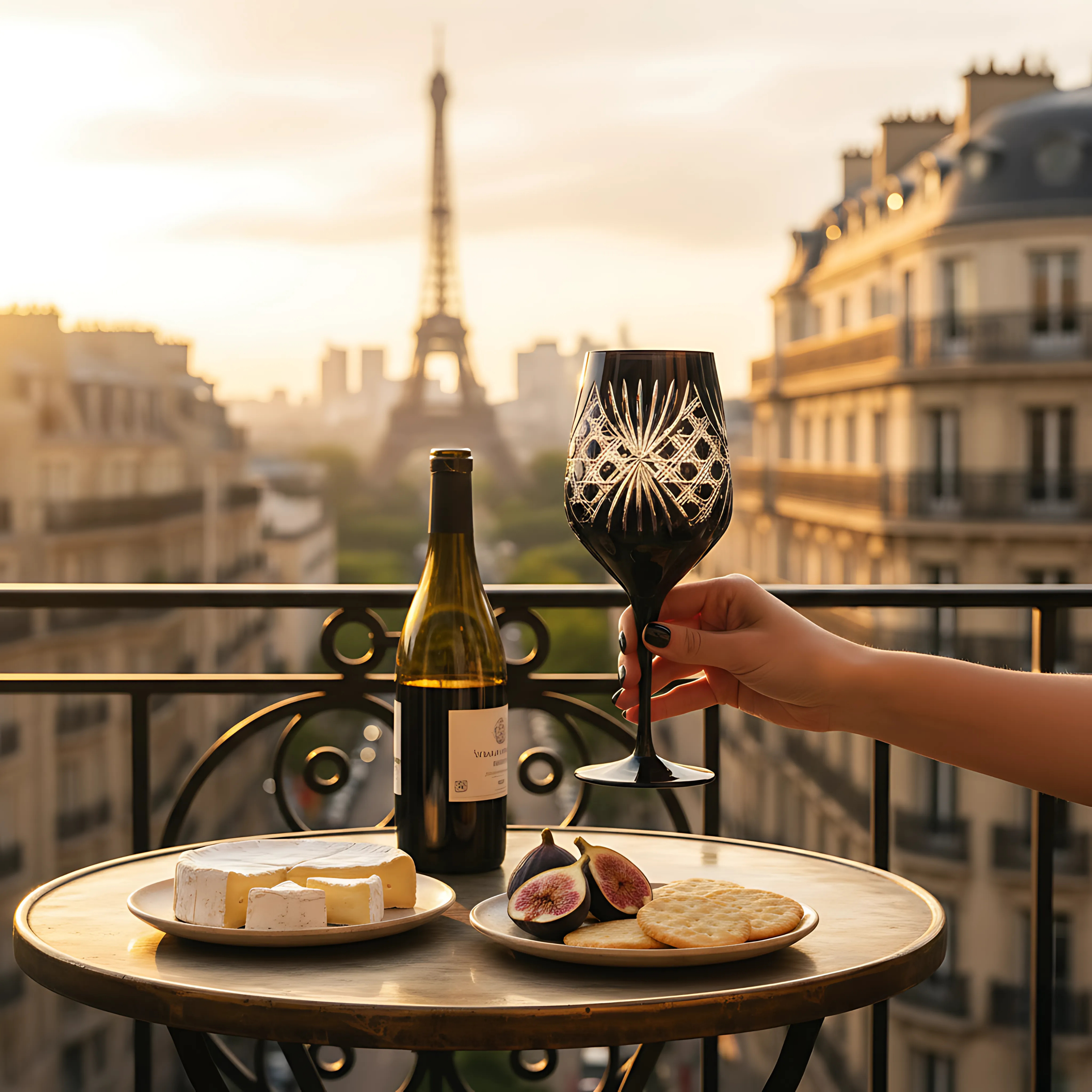 Éclat Wine Glass - Set Of 2 - Margerie Crystal USA