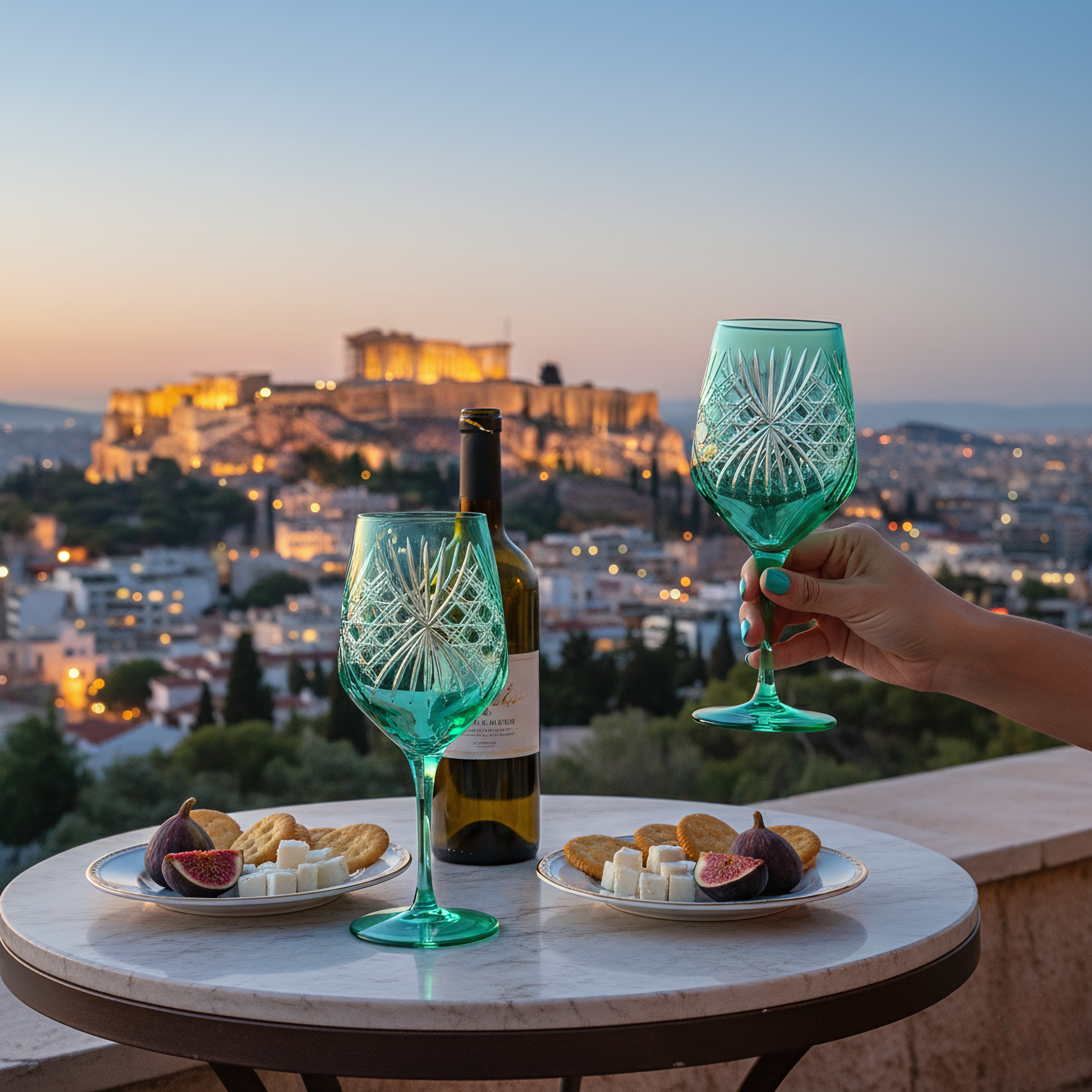 Éclat Wine Glass - Set Of 2 - Margerie Crystal USA