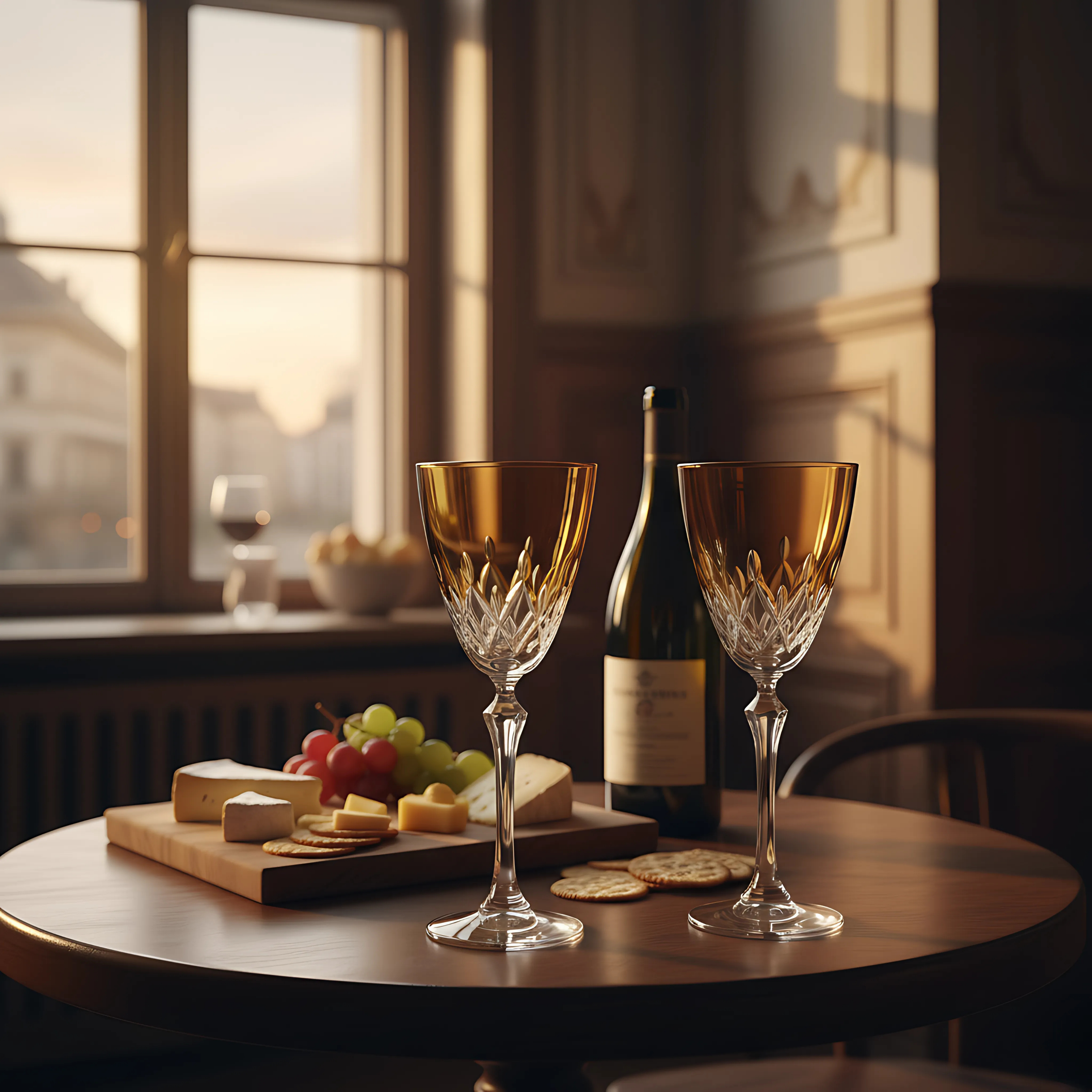 Aria Wine Glass - Set Of 2 - Margerie Crystal USA