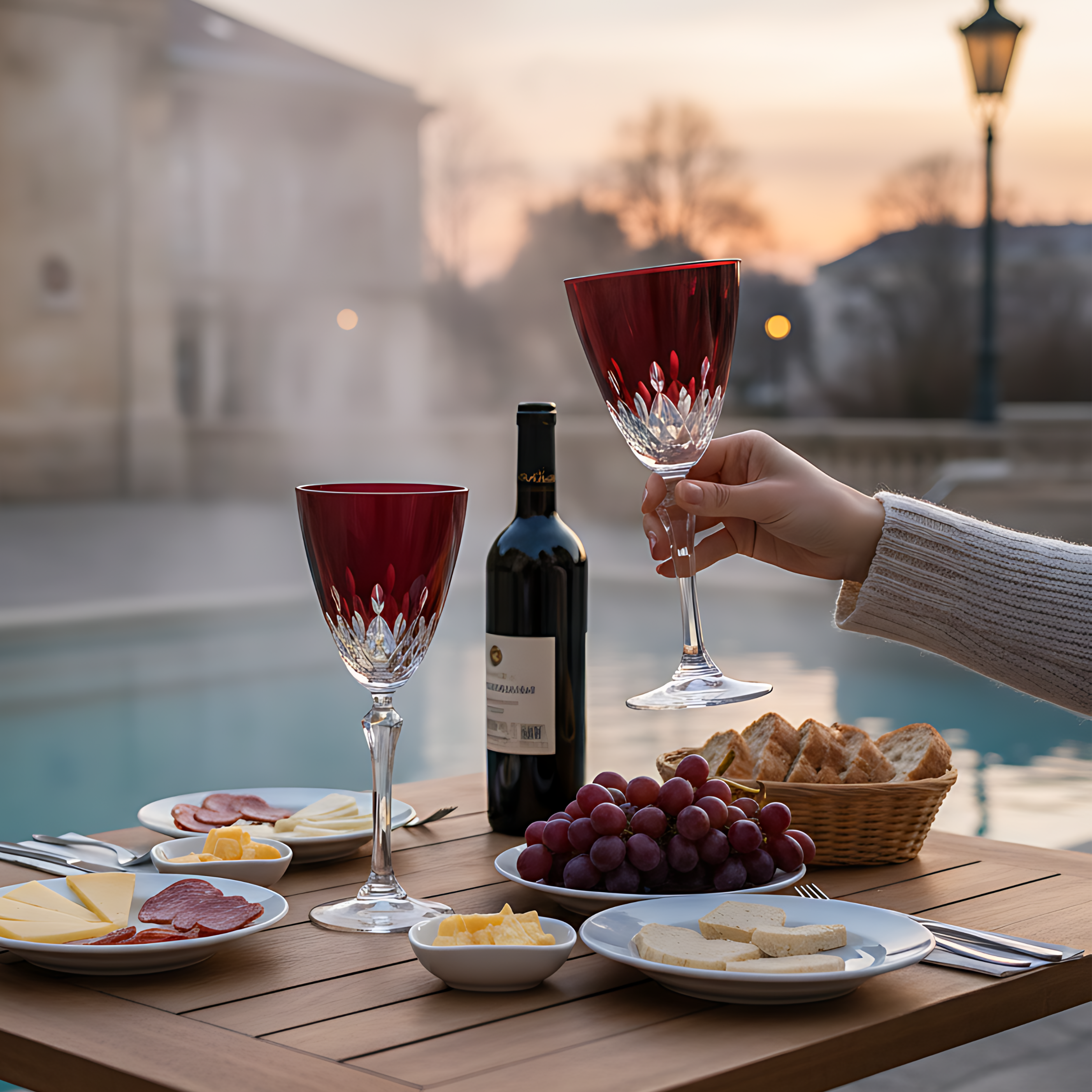 Aria Wine Glass - Set Of 2 - Margerie Crystal USA