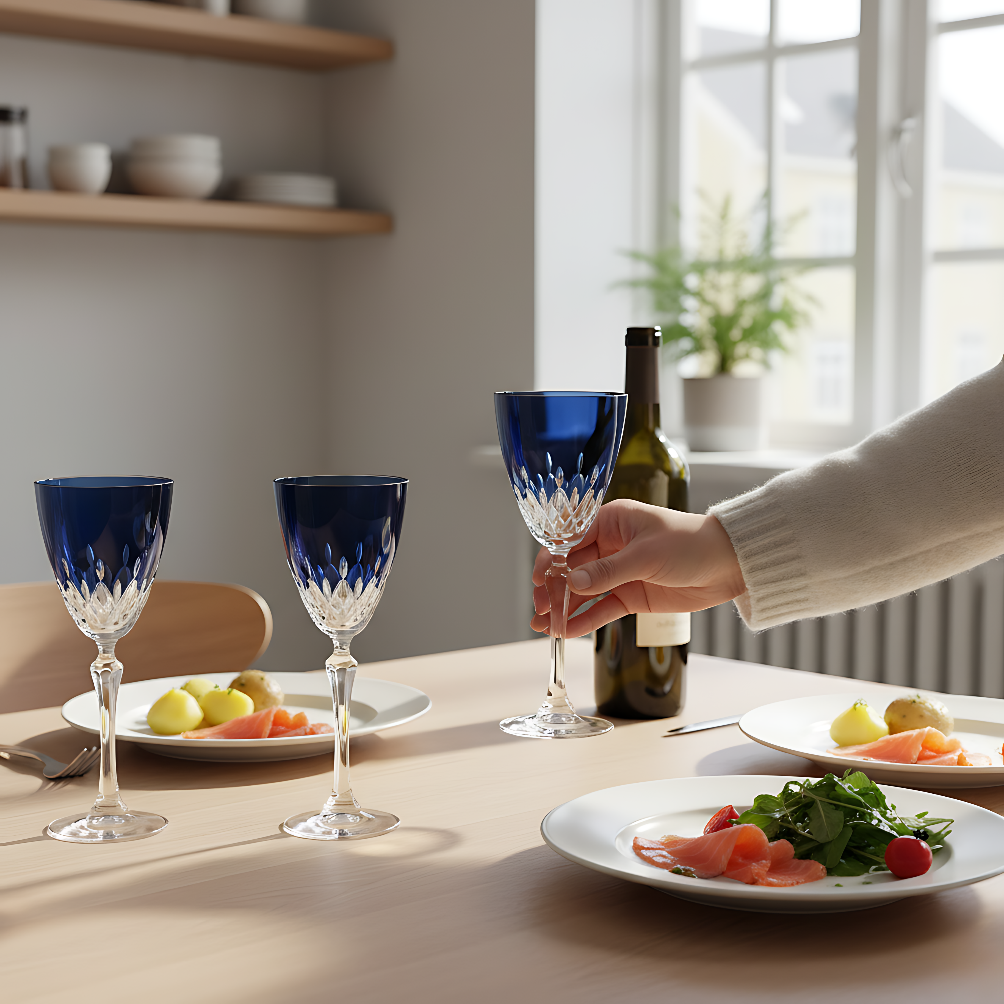 Aria Wine Glass - Set Of 2 - Margerie Crystal USA