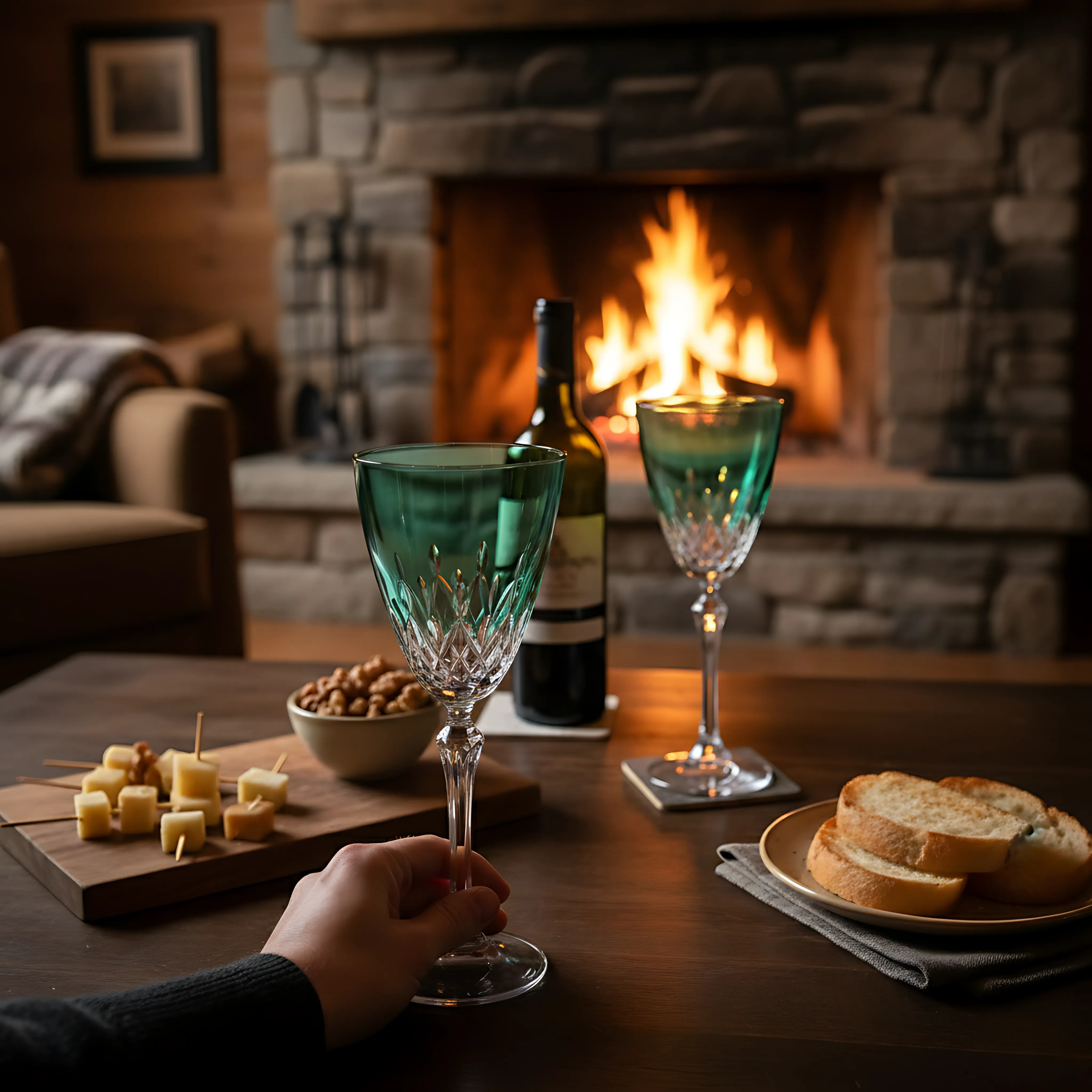 Aria Wine Glass - Set Of 2 - Margerie Crystal USA