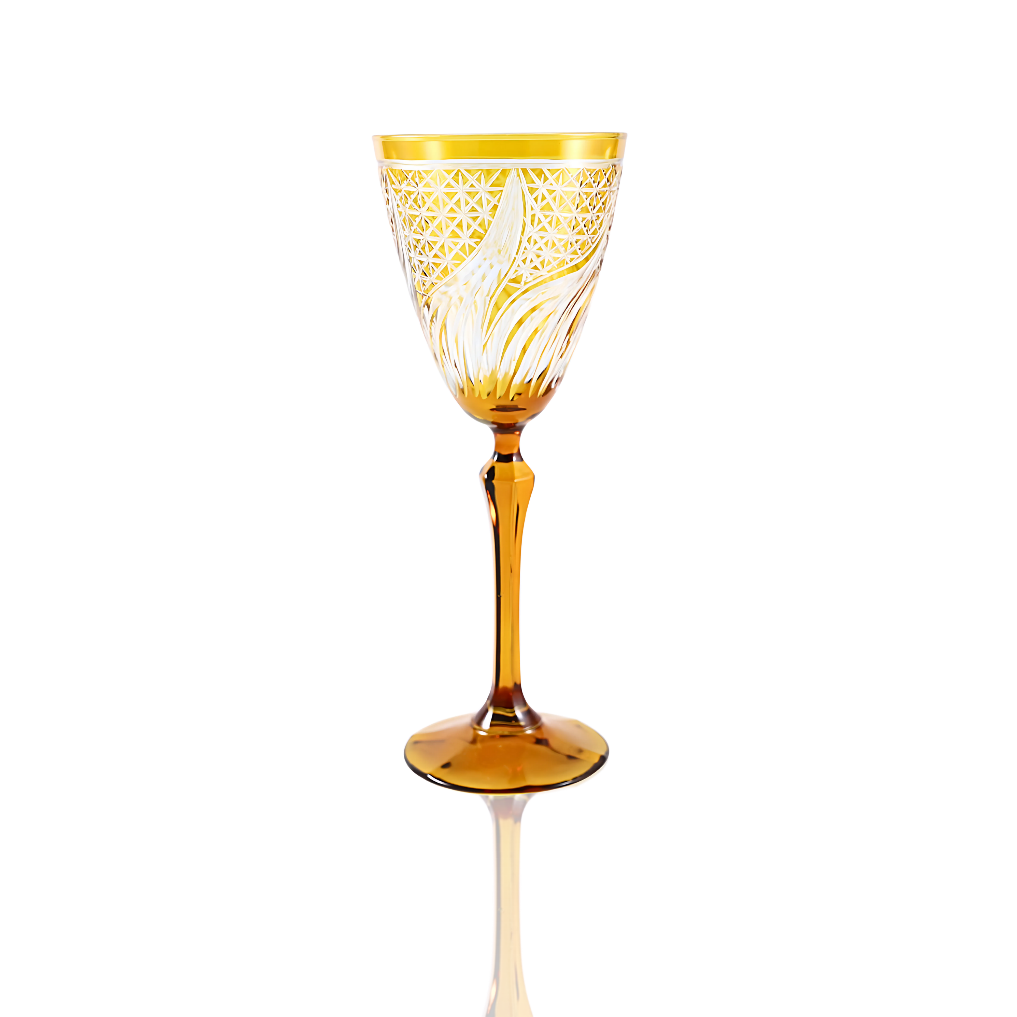 Aurora Wine Glass - Set Of 2 - Margerie Crystal USA