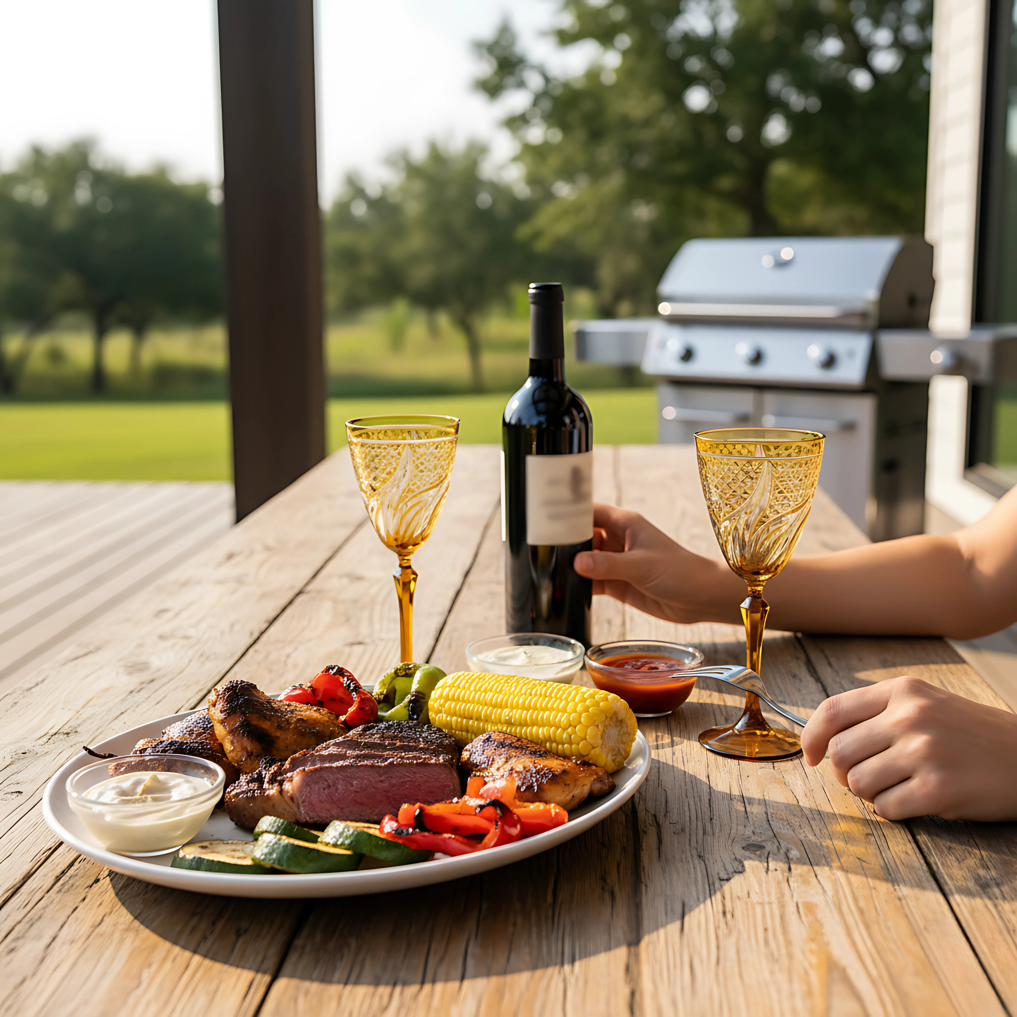 Aurora Wine Glass - Set Of 2 - Margerie Crystal USA