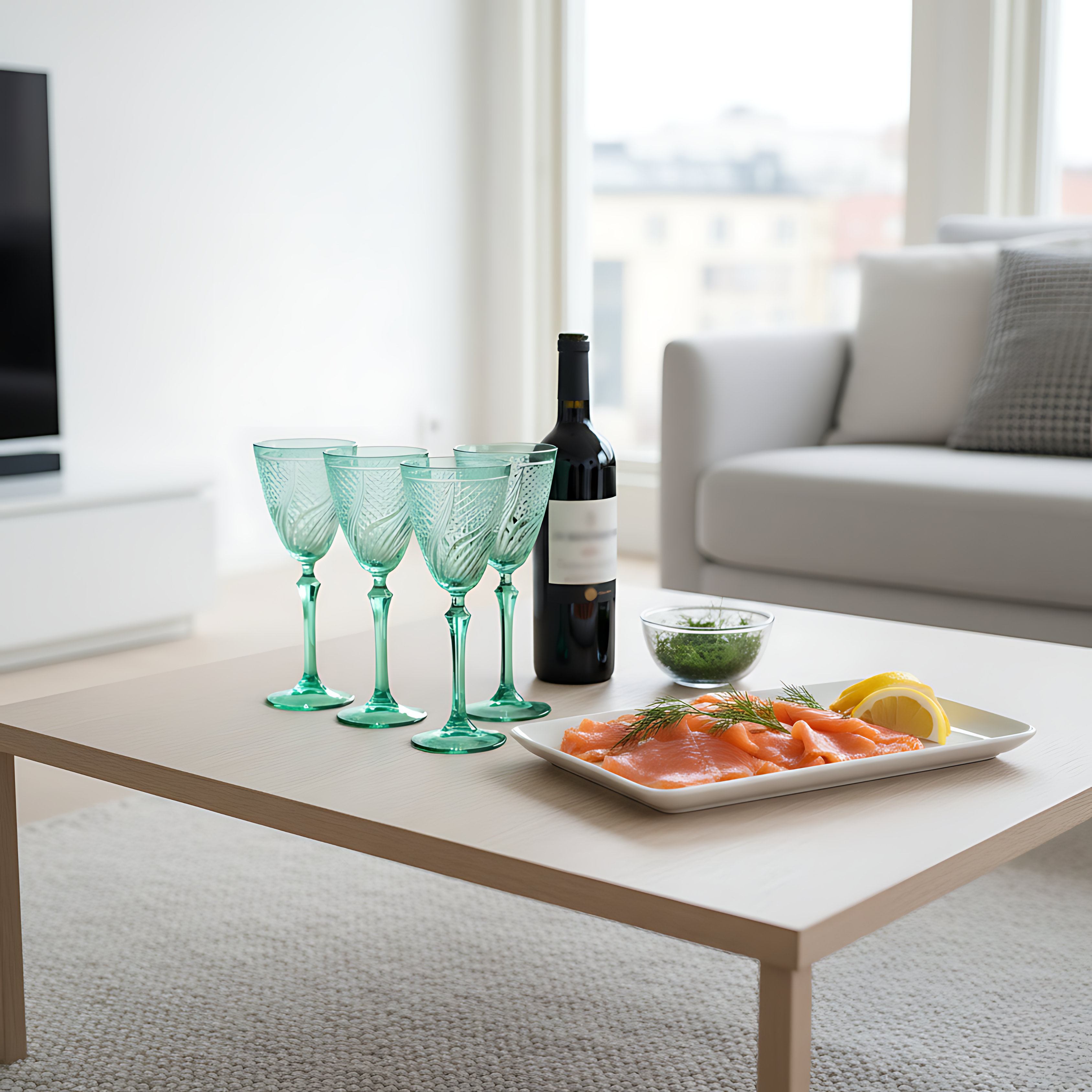 Aurora Wine Glass - Set Of 2 - Margerie Crystal USA