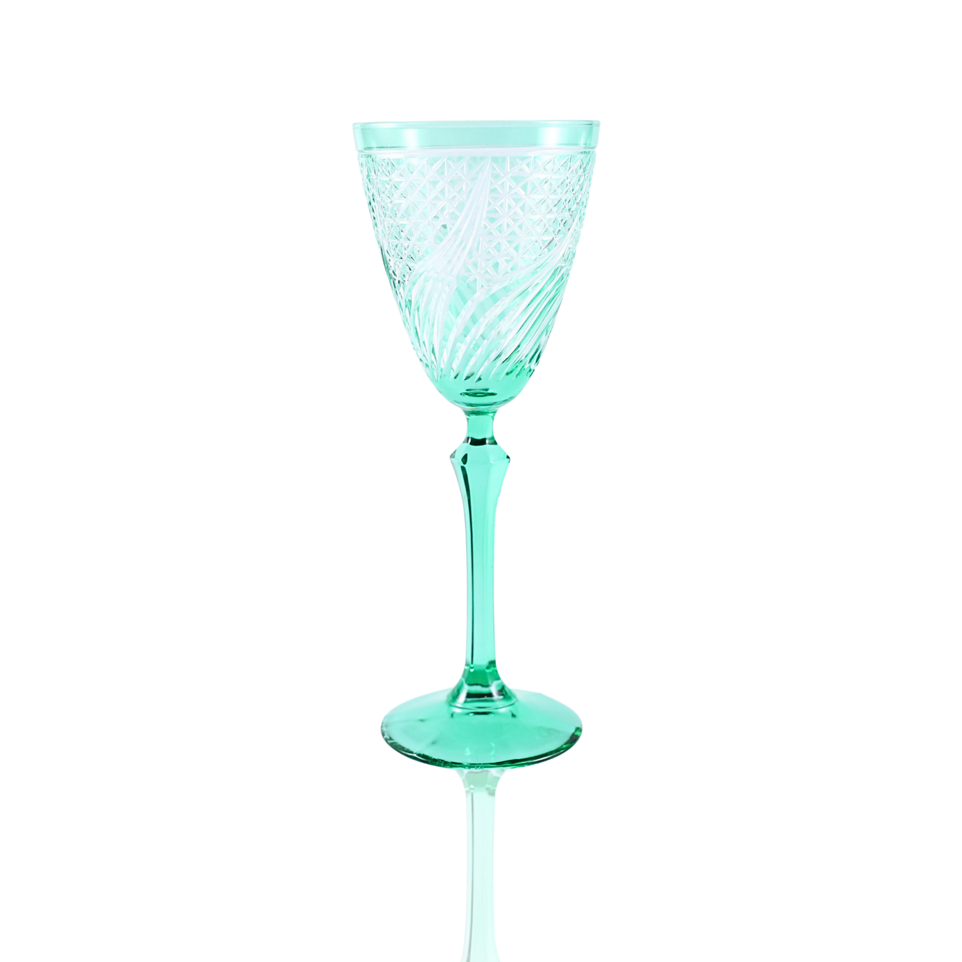 Aurora Wine Glass - Set Of 2 - Margerie Crystal USA