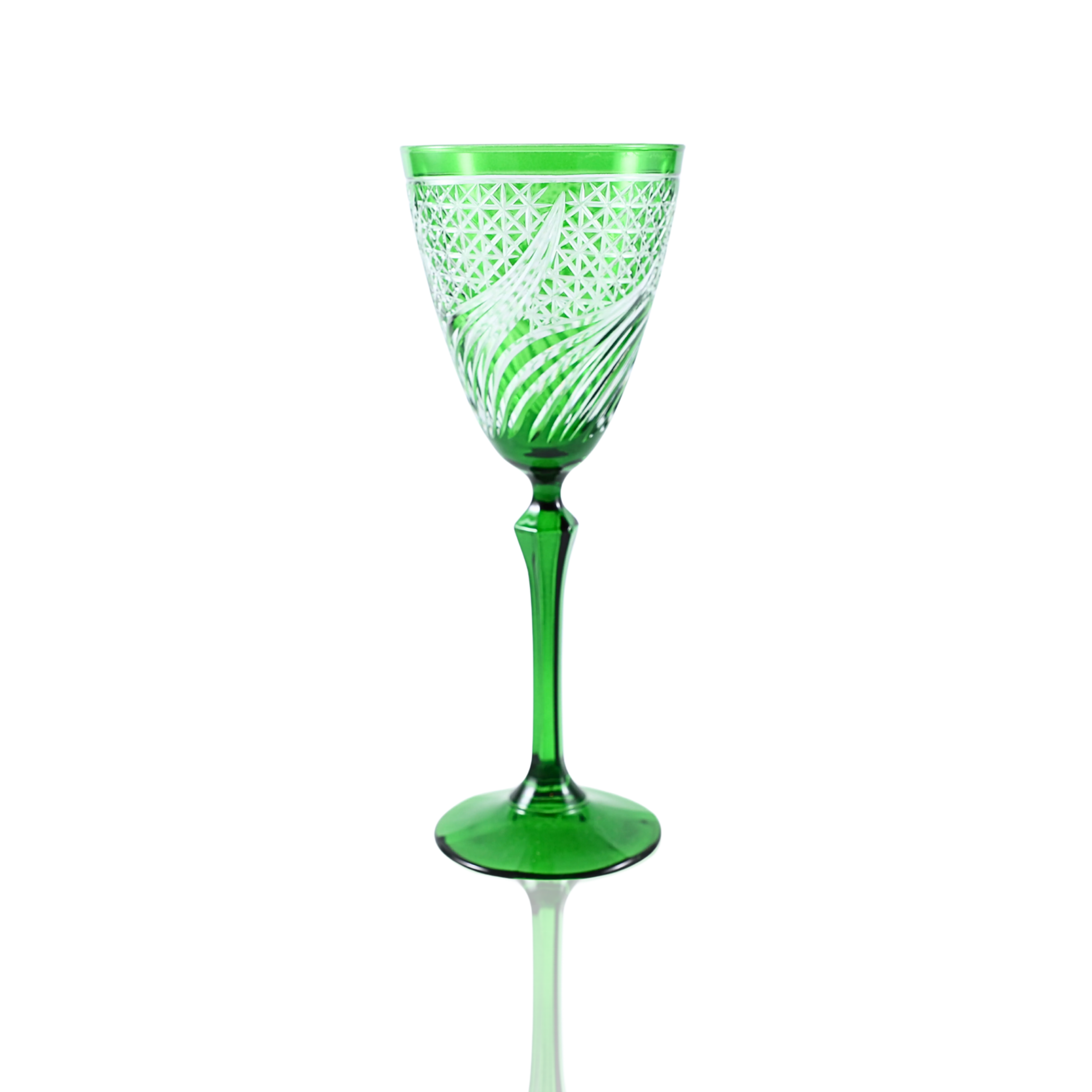 Aurora Wine Glass - Set Of 2 - Margerie Crystal USA