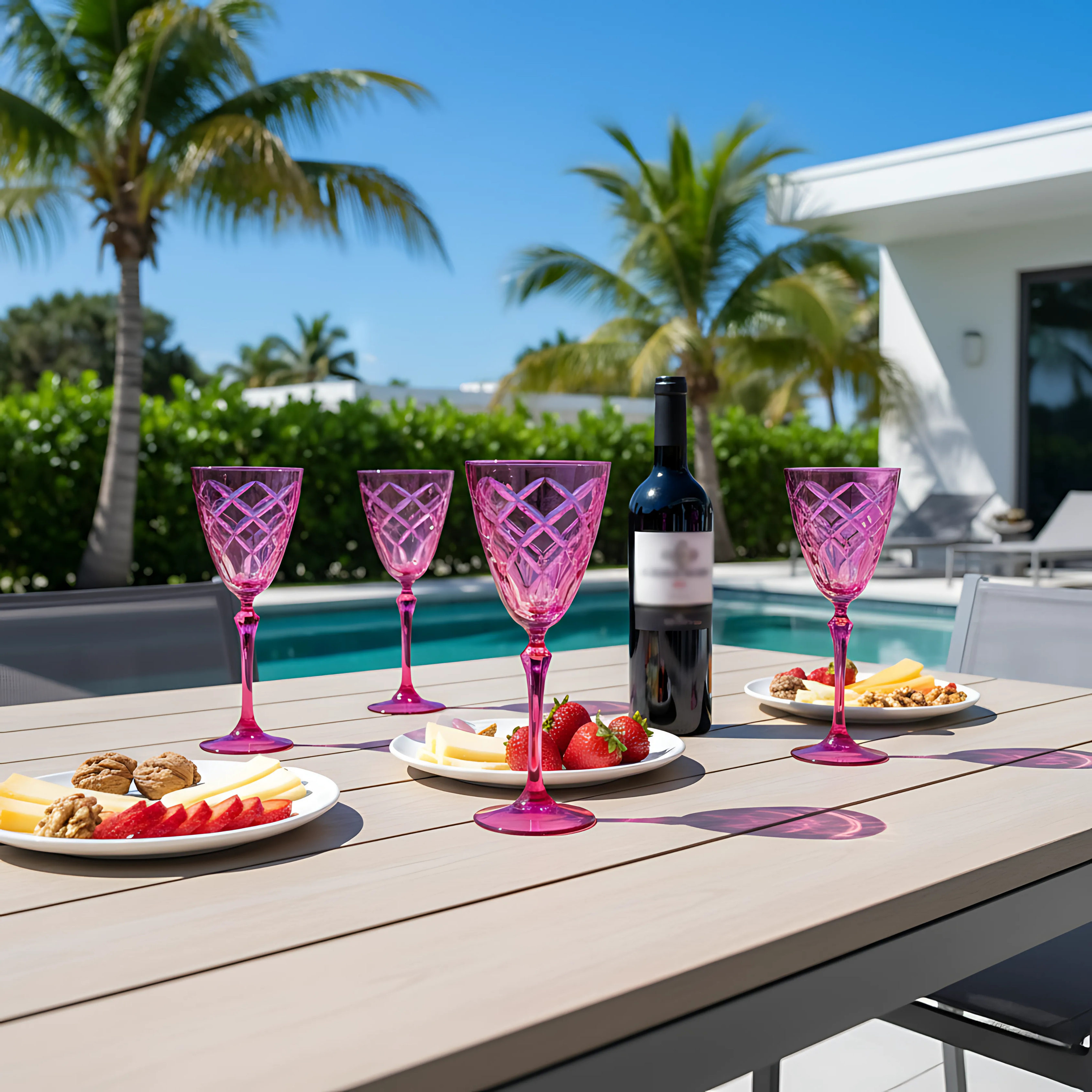 Heritage Wine Glass - Set Of 2 - Margerie Crystal USA