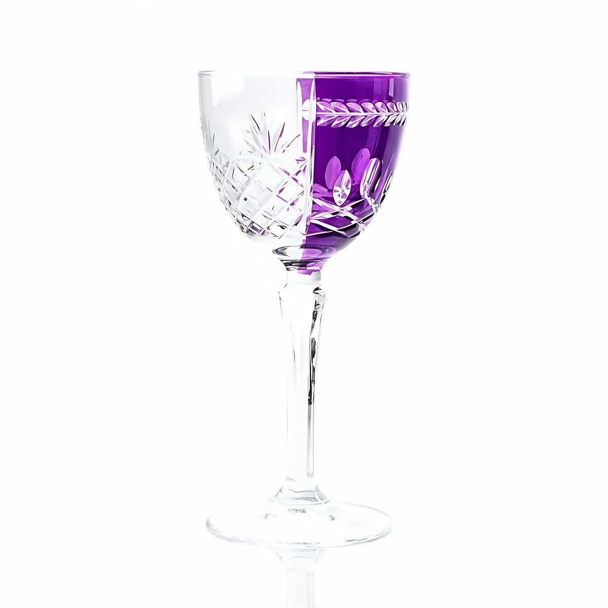 Verre à cocktail en cristallin taillé Aurel Hybrid