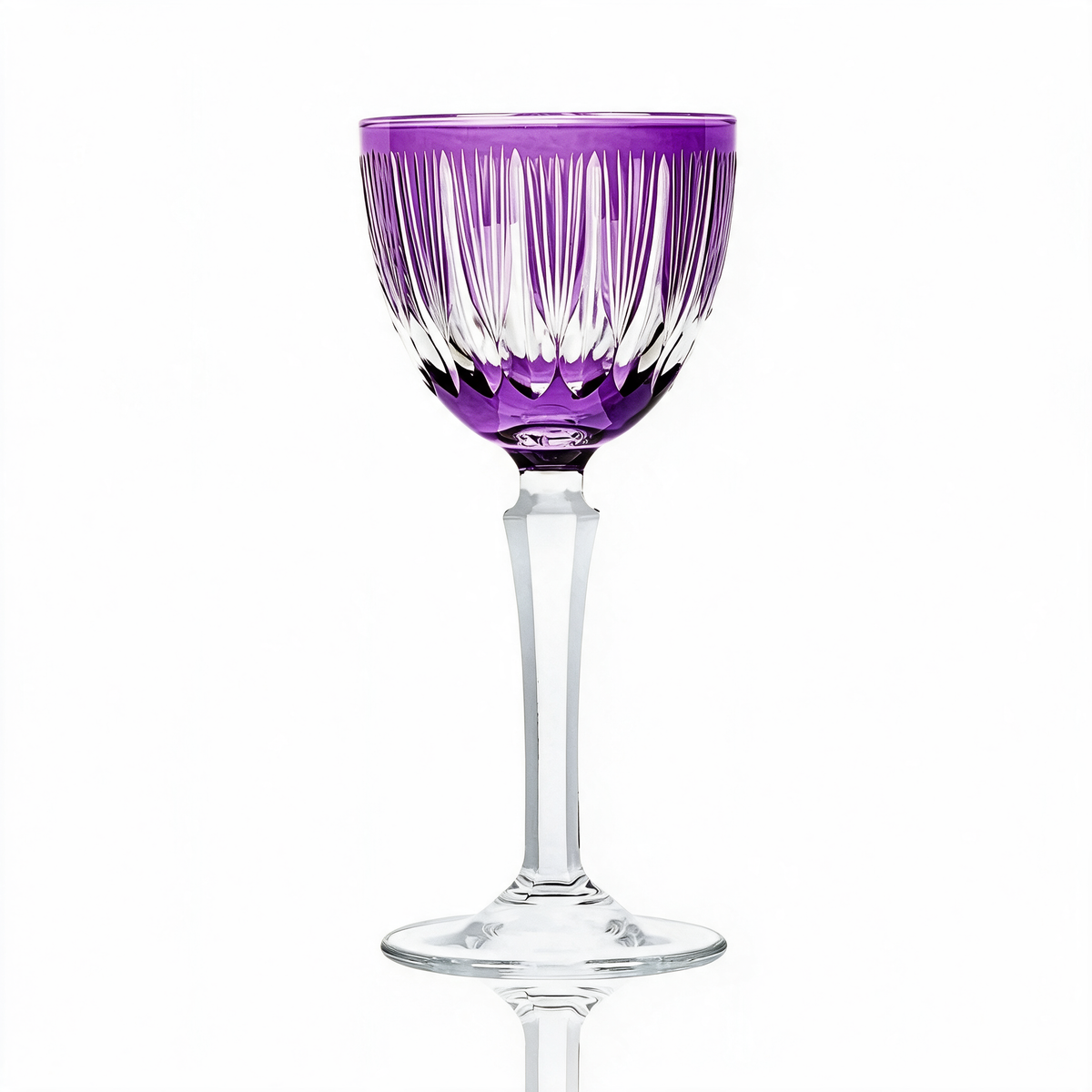 Grape Vintage Cut Crystal Cocktail Glass - Margerie Crystal USA