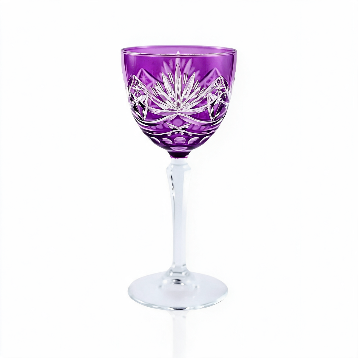 Vintage Cut Crystal Cocktail Glass - Margerie Crystal USA