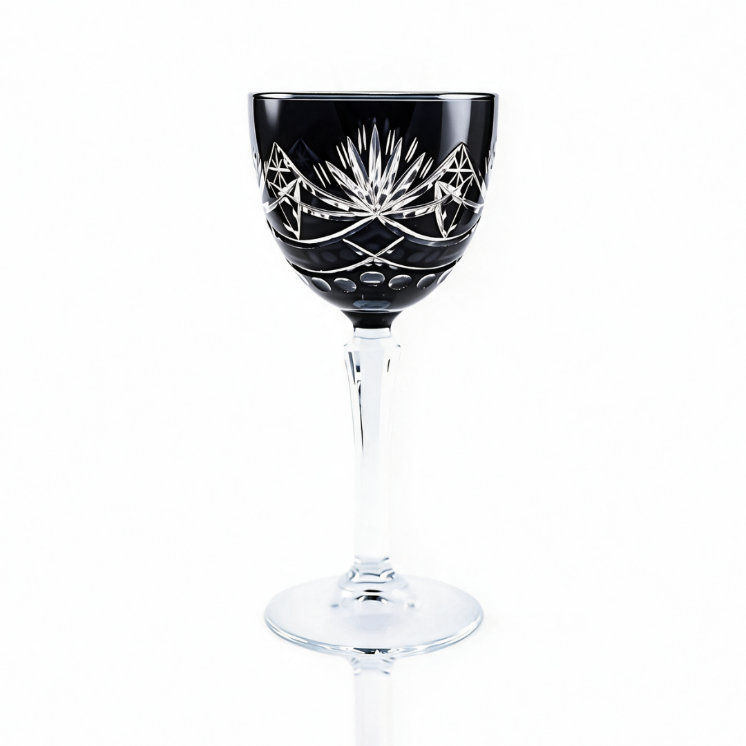Vintage Cut Crystal Cocktail Glass - Margerie Crystal USA