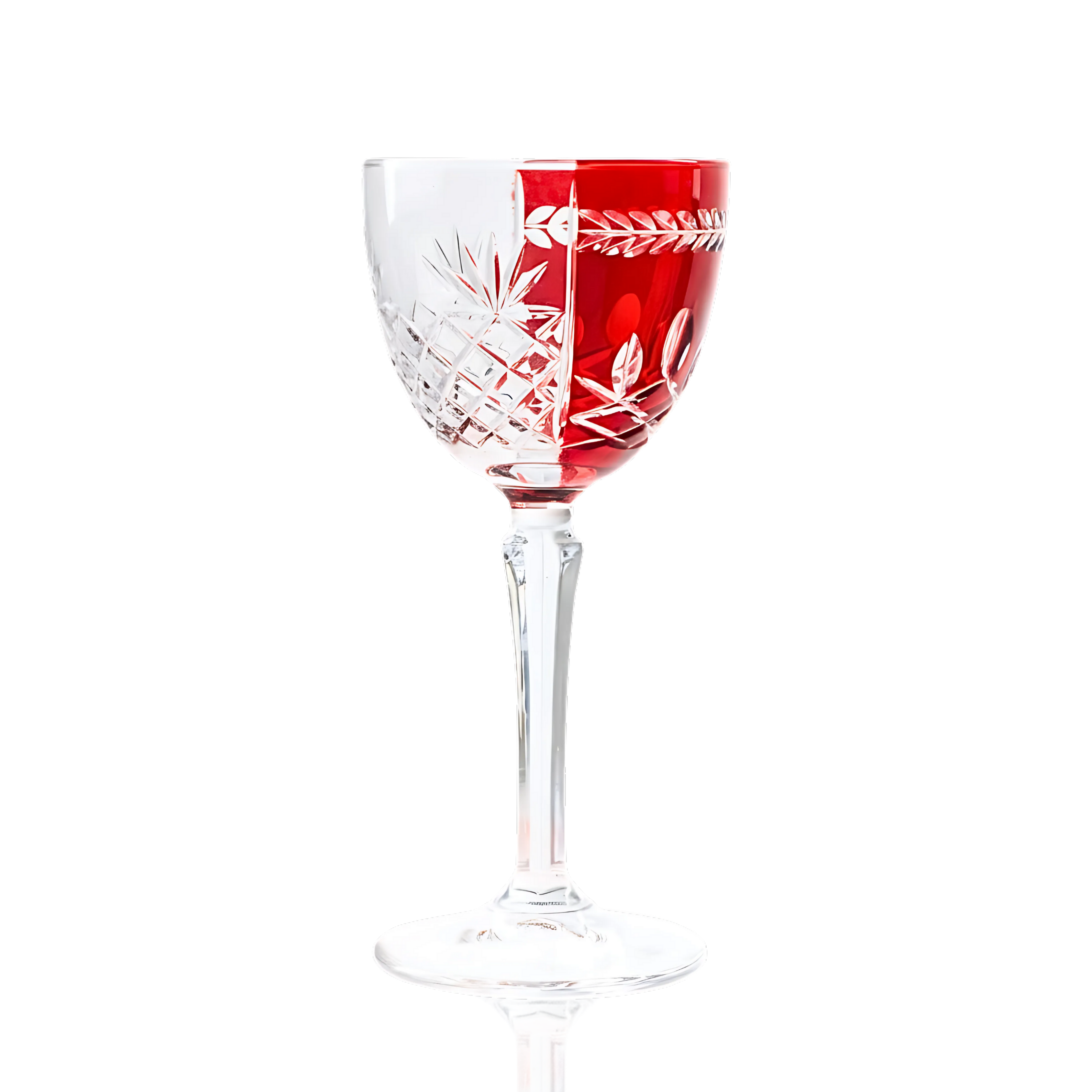 Aurel Hybrid Cut Crystal Cocktail Glasses - Set Of 2 - Margerie Crystal USA