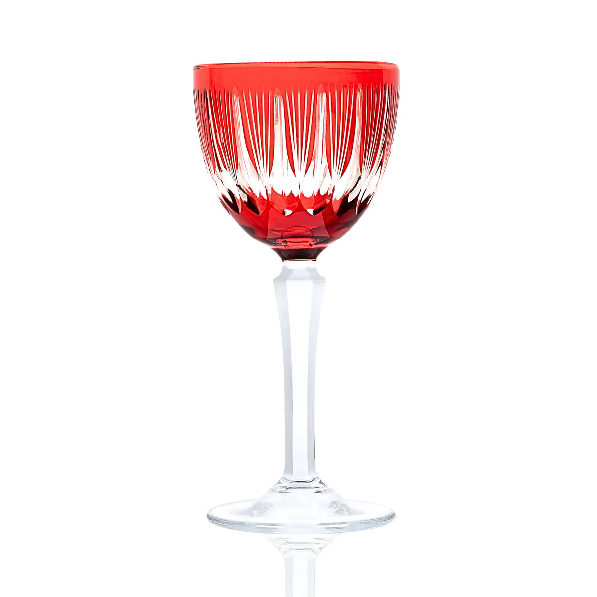 Grape Vintage Cut Crystal Cocktail Glasses - Set Of 2