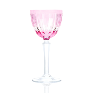 Grape Vintage Cut Crystal Cocktail Glasses - Set Of 2