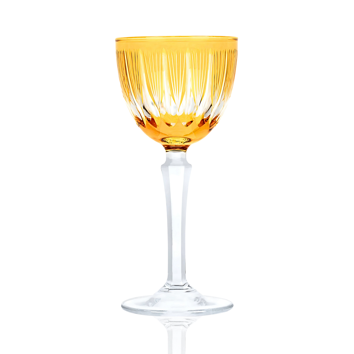 Grape Vintage Cut Crystal Cocktail Glasses - Set Of 2
