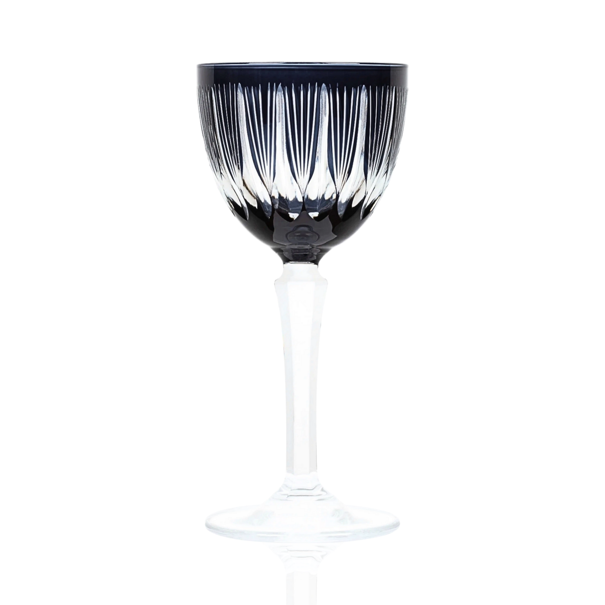Grape Vintage Cut Crystal Cocktail Glasses - Set Of 2