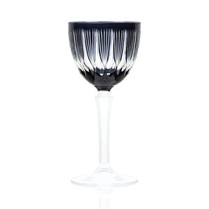 Grape Vintage Cut Crystal Cocktail Glasses - Set Of 2