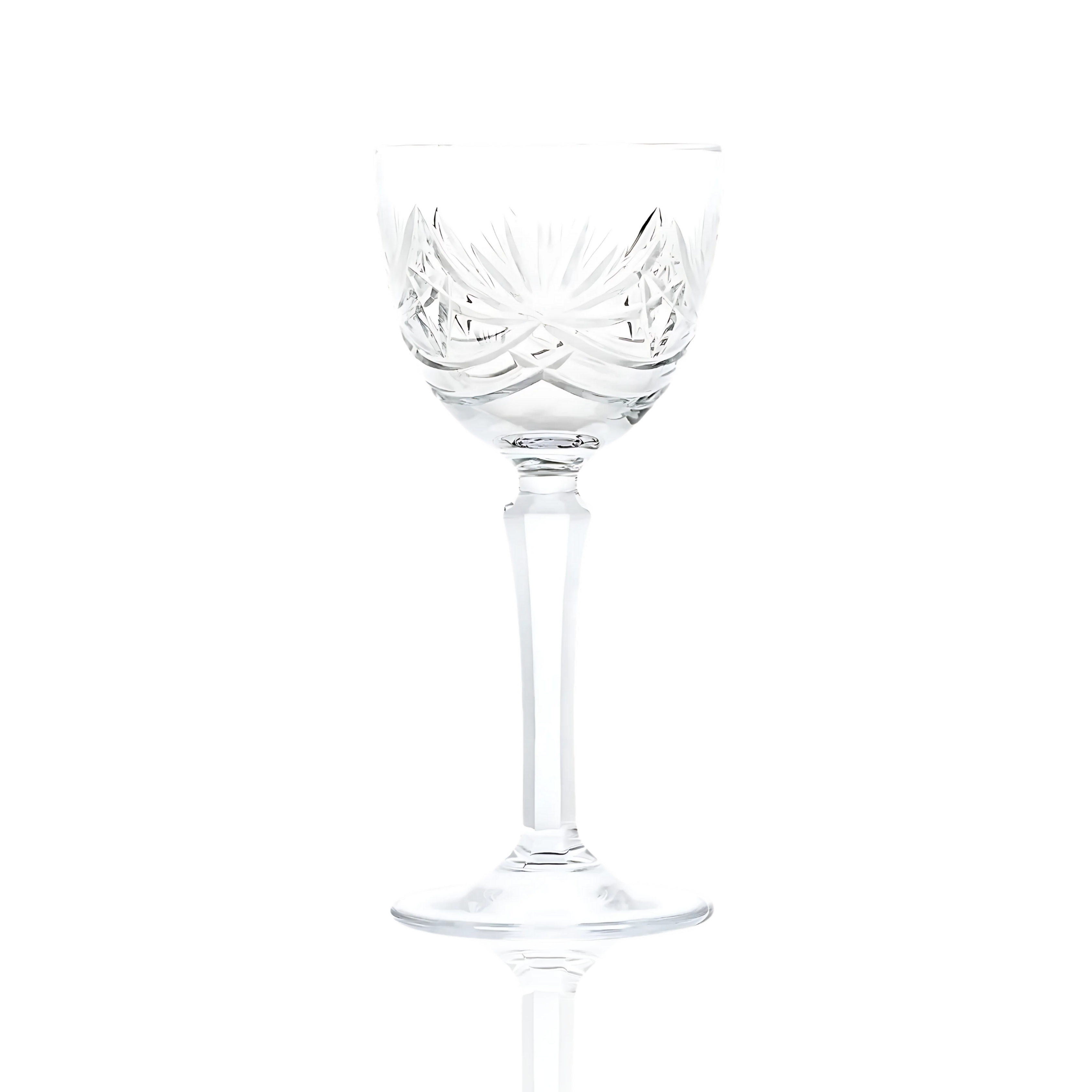 Vintage Cut Crystal Cocktail Glasses - Set Of 2 - Margerie Crystal USA