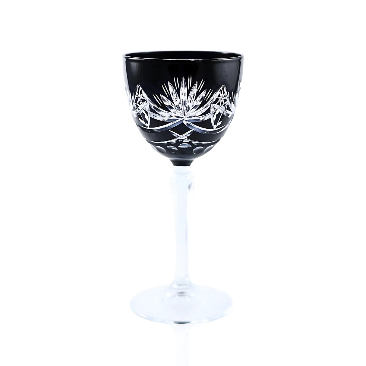 Vintage Cut Crystal Cocktail Glasses - Set Of 2