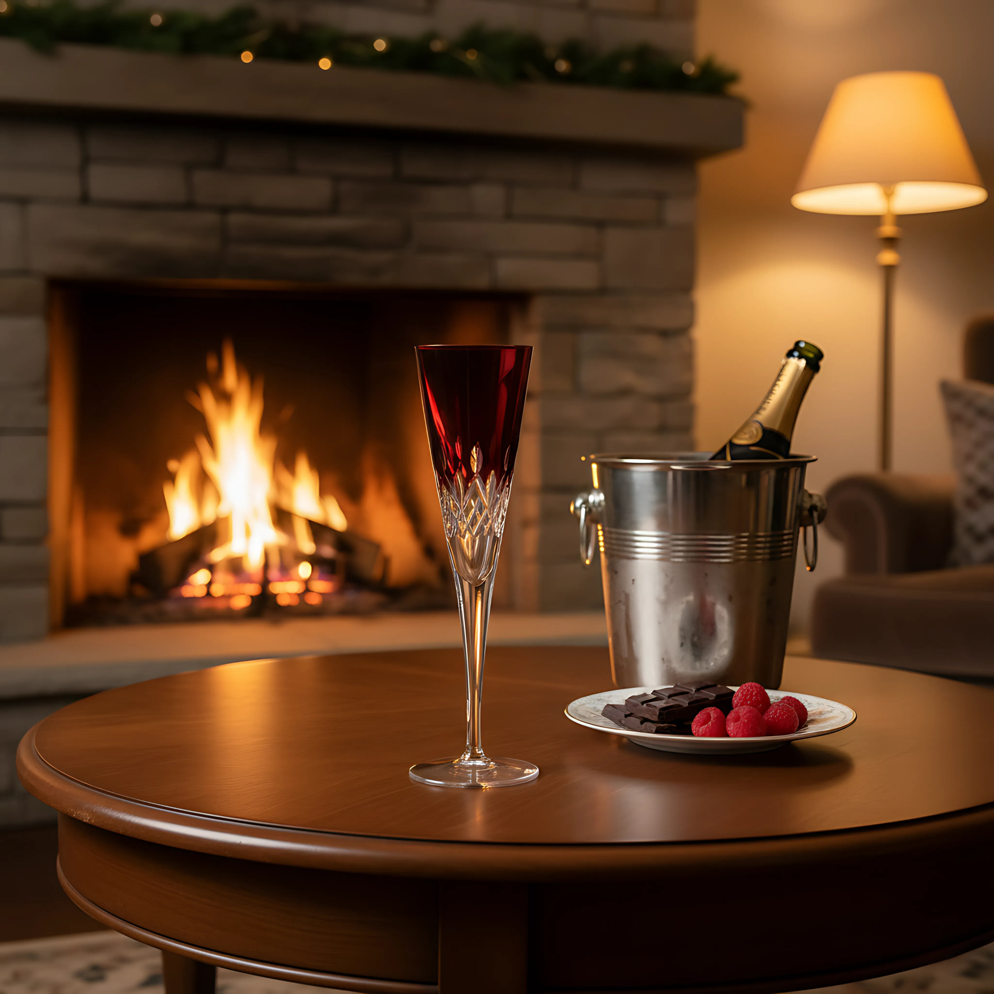 Aria Champagne Flute - Set Of 2 - Margerie Crystal USA