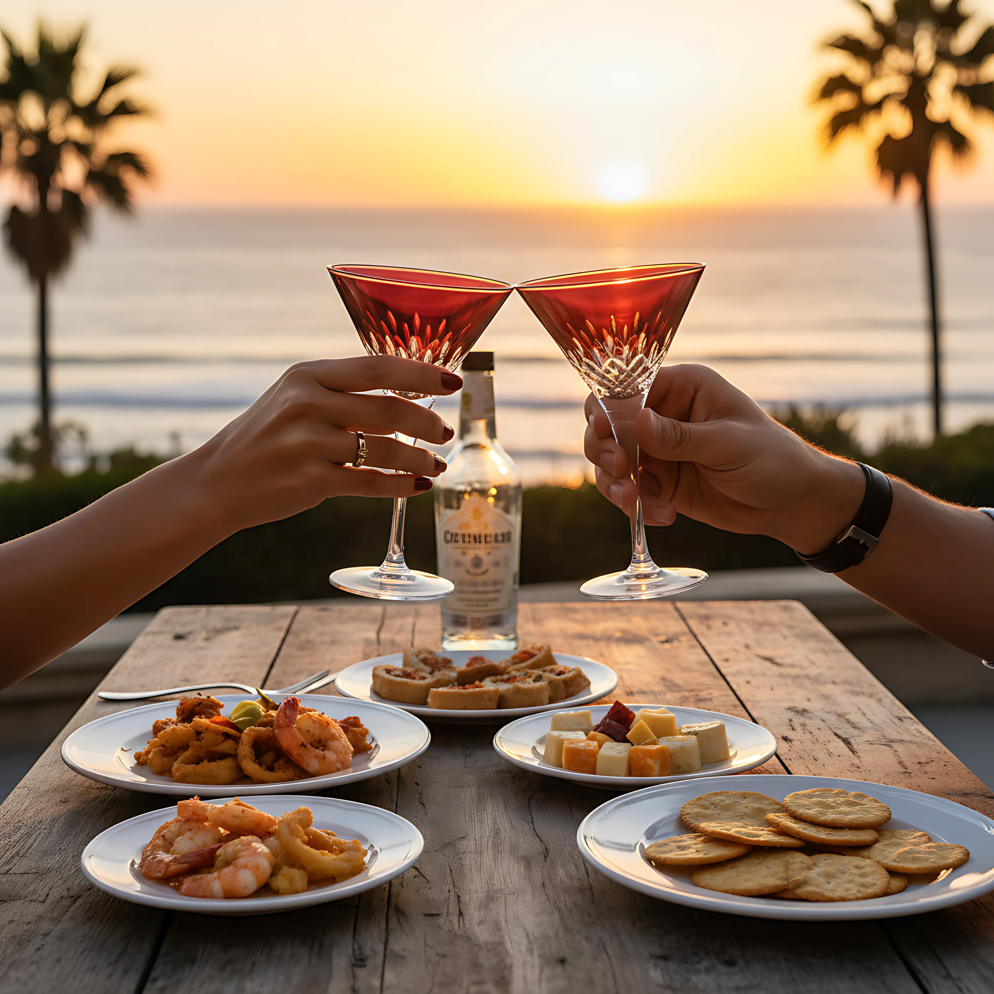 Aria Martini Glass - Set Of 2 - Margerie Crystal USA