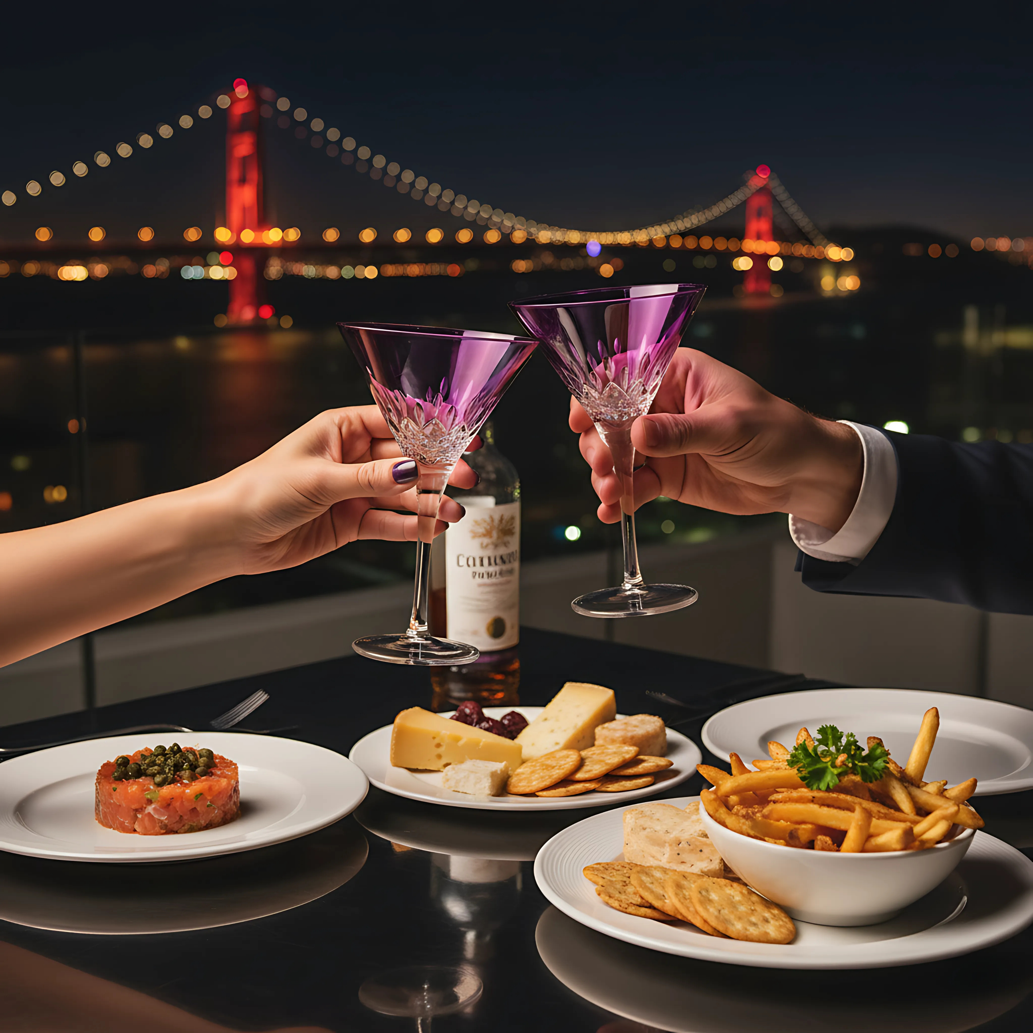 Aria Martini Glass - Set Of 2 - Margerie Crystal USA